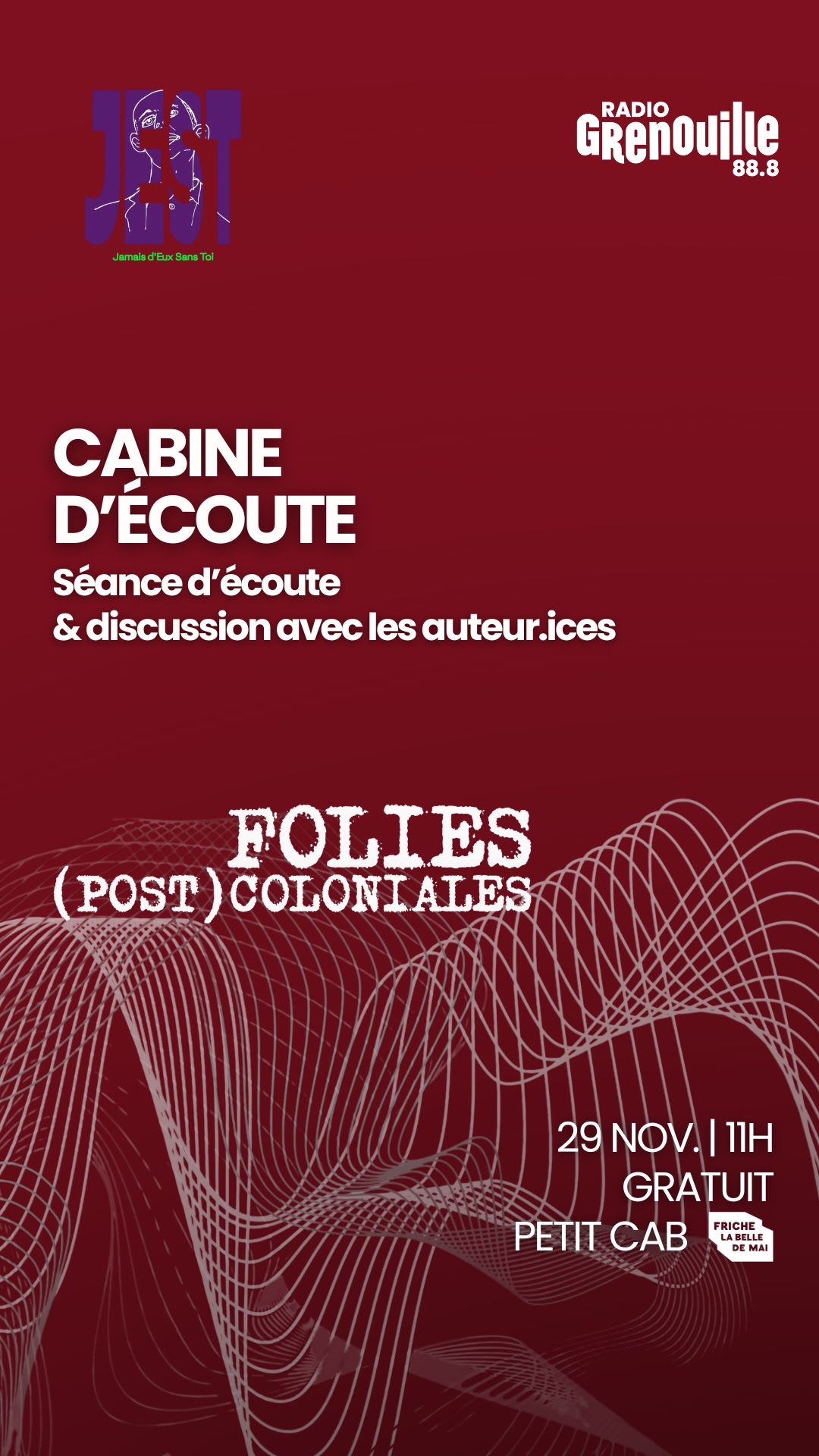 Cabine D'écoute X Jest | Folies (Post)Coloniales