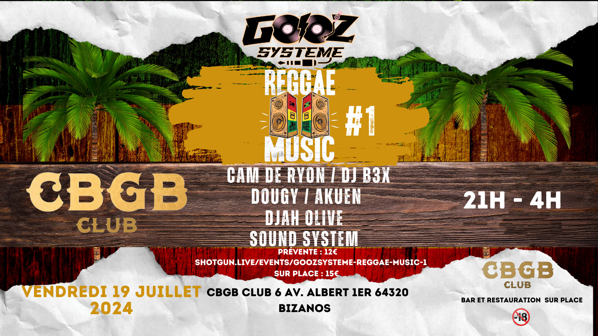 Goozsysteme Reggae Music #1 Cbgb Club
