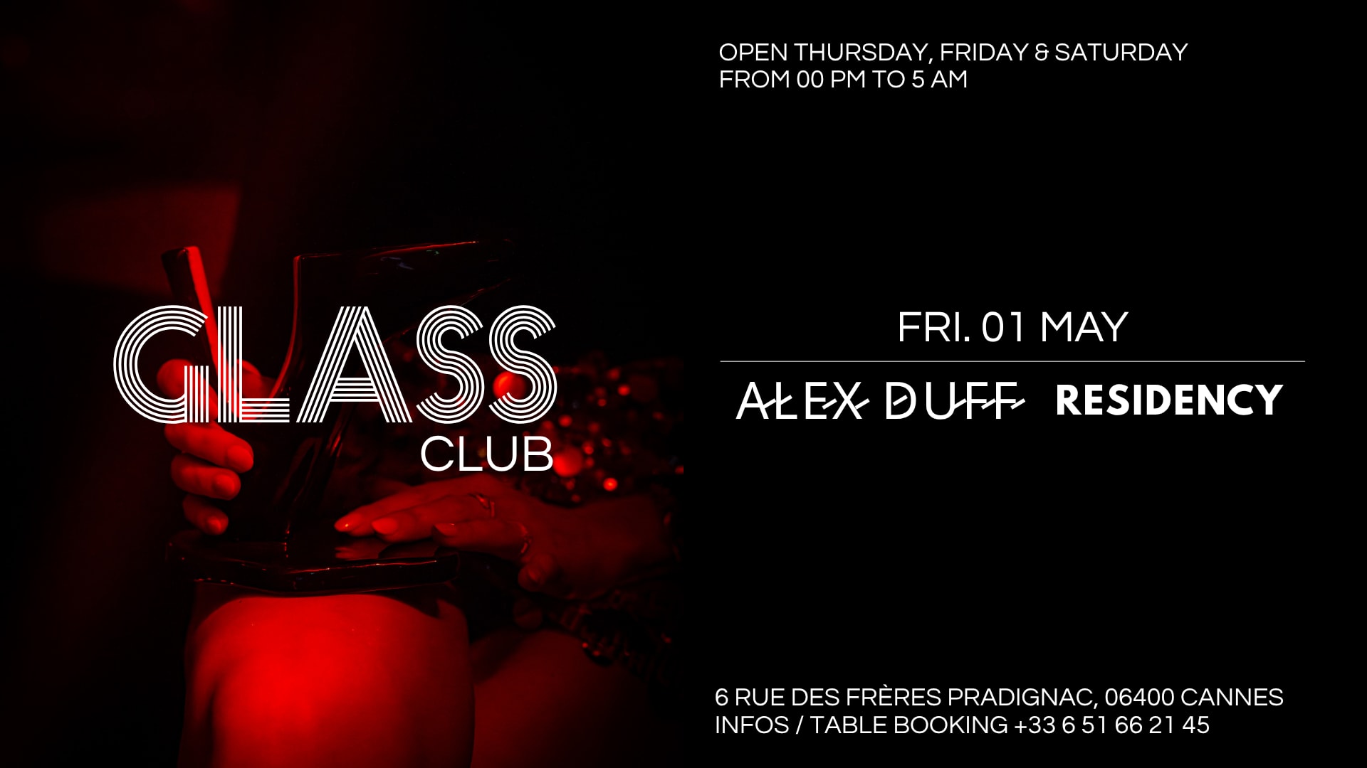 Glass: Residency W/ Alex Duff
