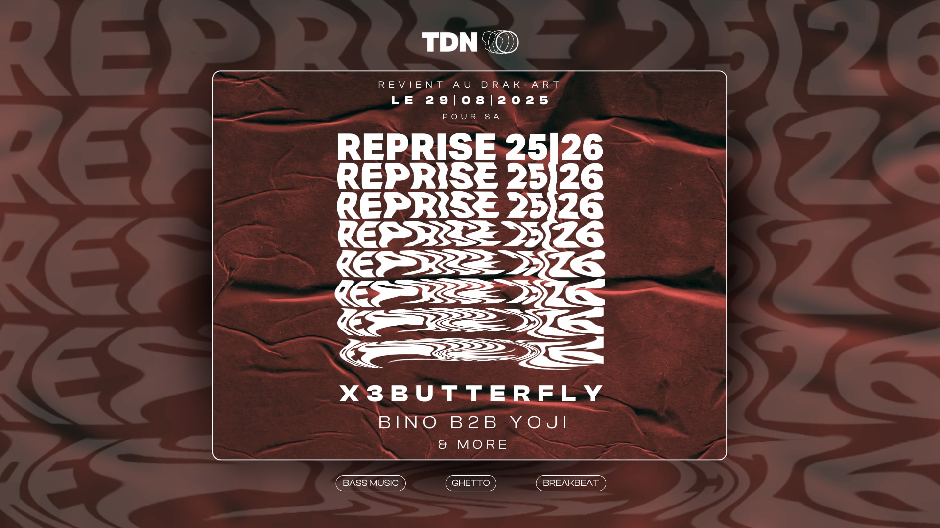 Tdn : Reprise 25/26 Au Drak-Art Avec X3butterfly