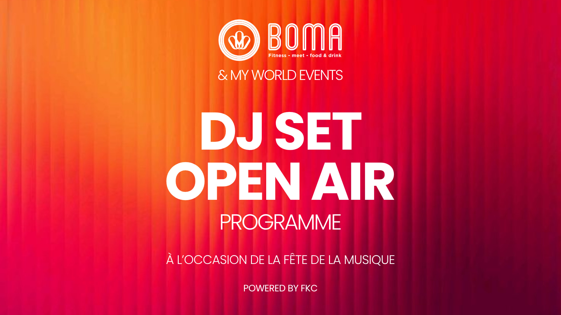 Open Air Boma - Fete De La Musique 2026