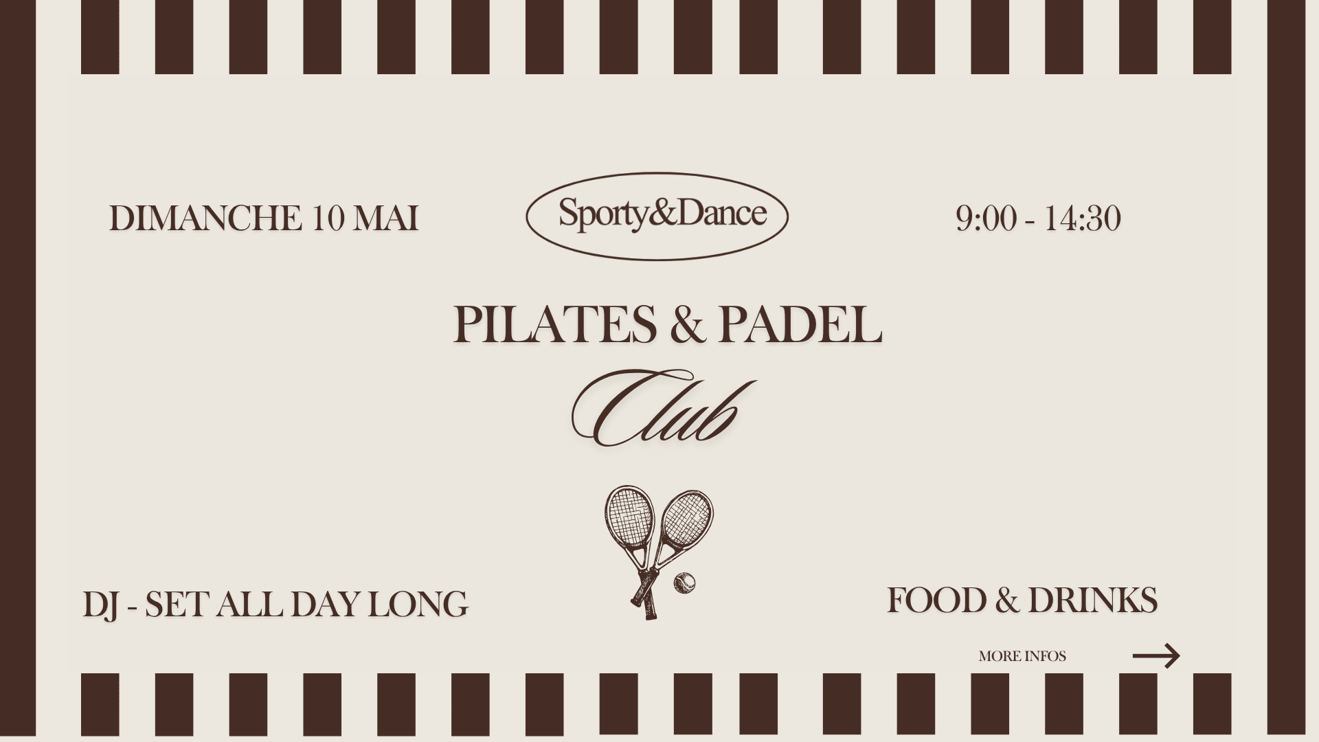 Padel / Pilates / Run Sporty&Dance - Rooftop Shopping Prom