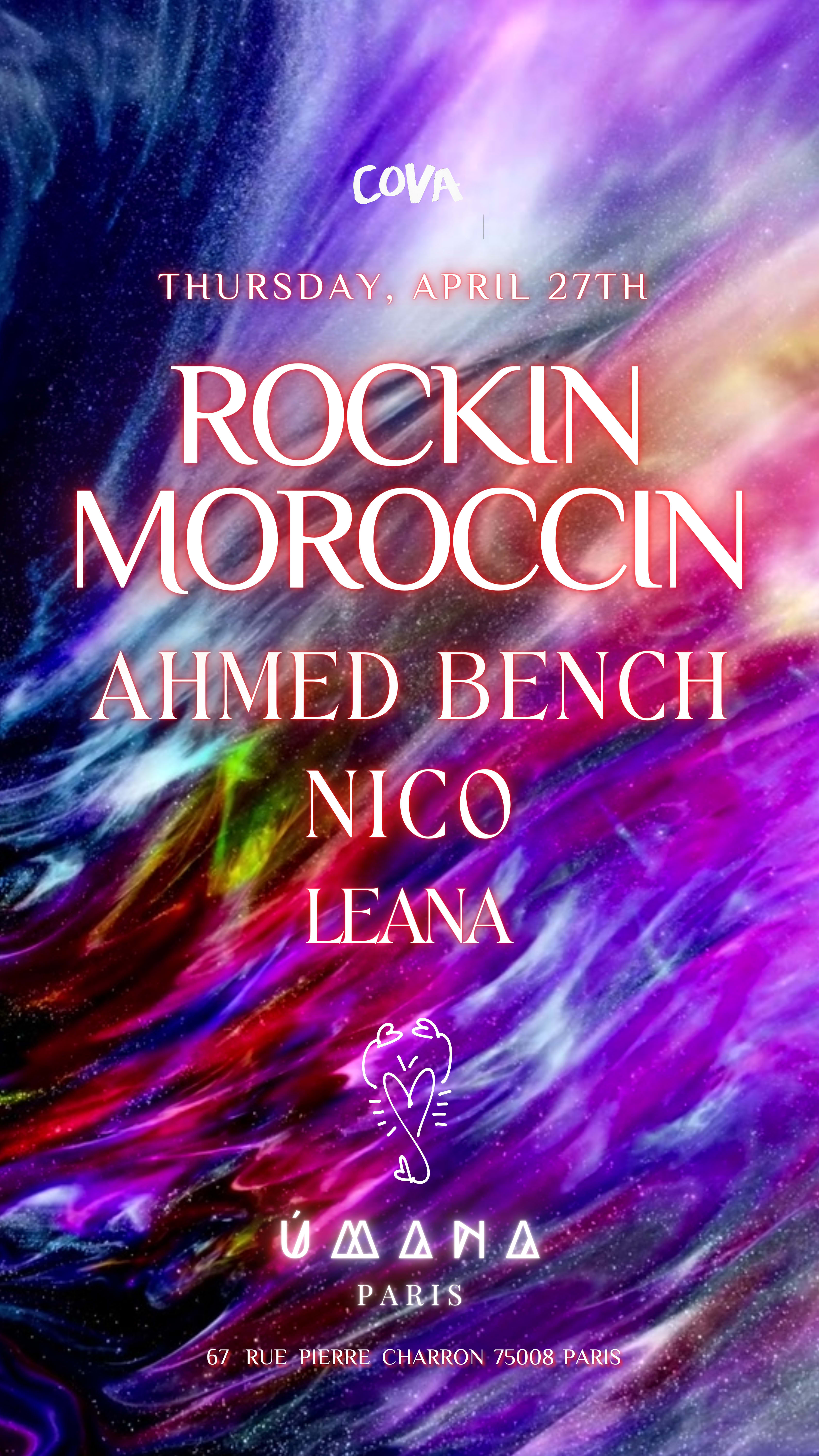 Úmana Paris | Rockin Moroccin -A.Bench-Nico-Leana | 27.04.23