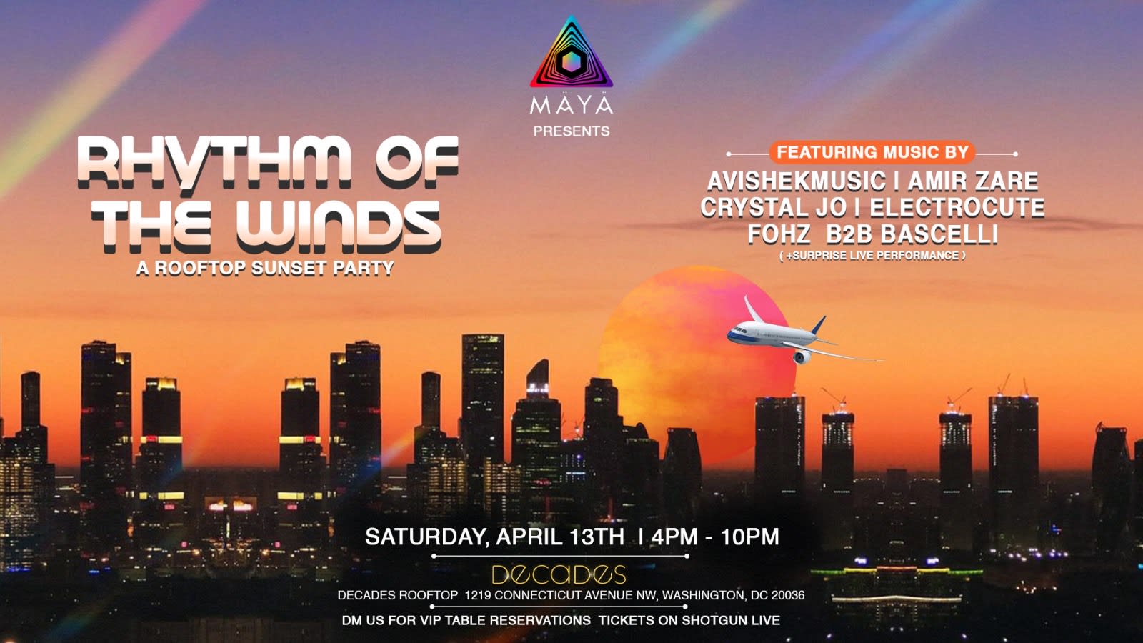 Mäyä Presents: Rhythm Of The Winds~ A Rooftop Sunset Party