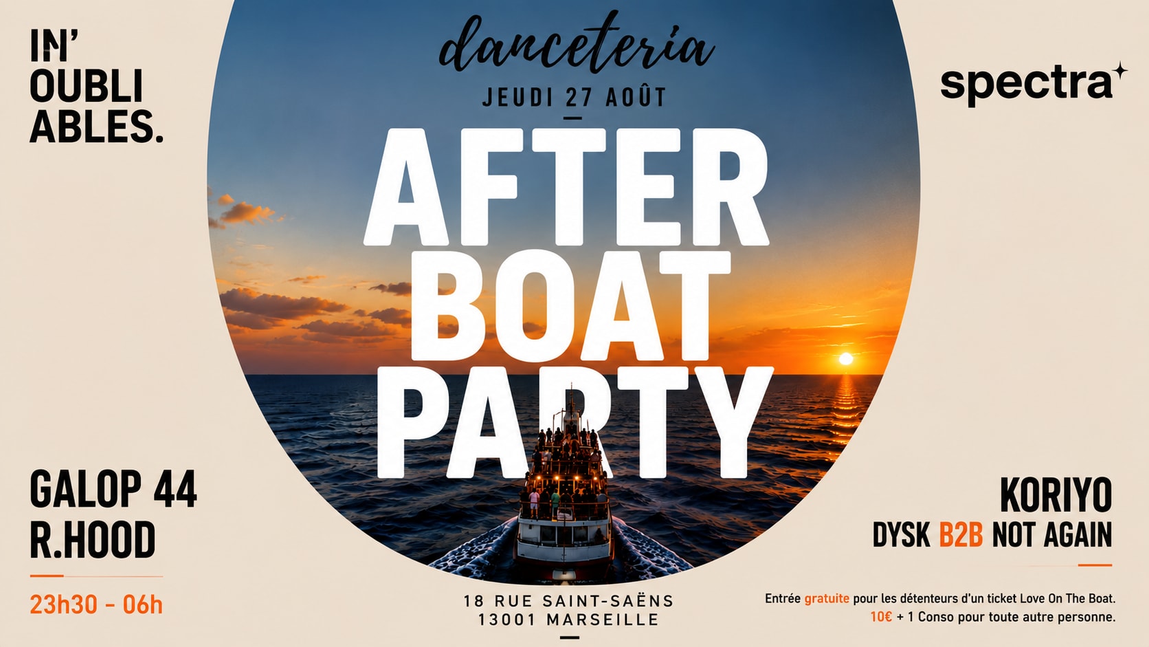 After Love On The Boat X Spectra X In'oubliables