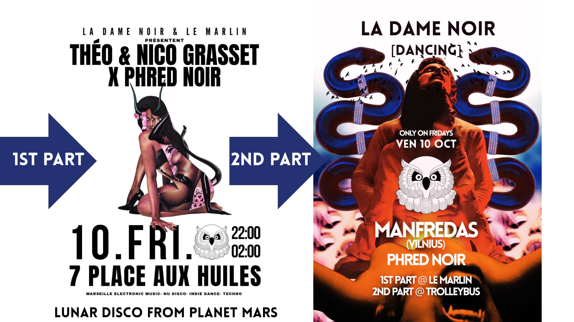 Moderna (Berlin) & Phred Noir @ Ldn / Le Marlin + Trolleybus