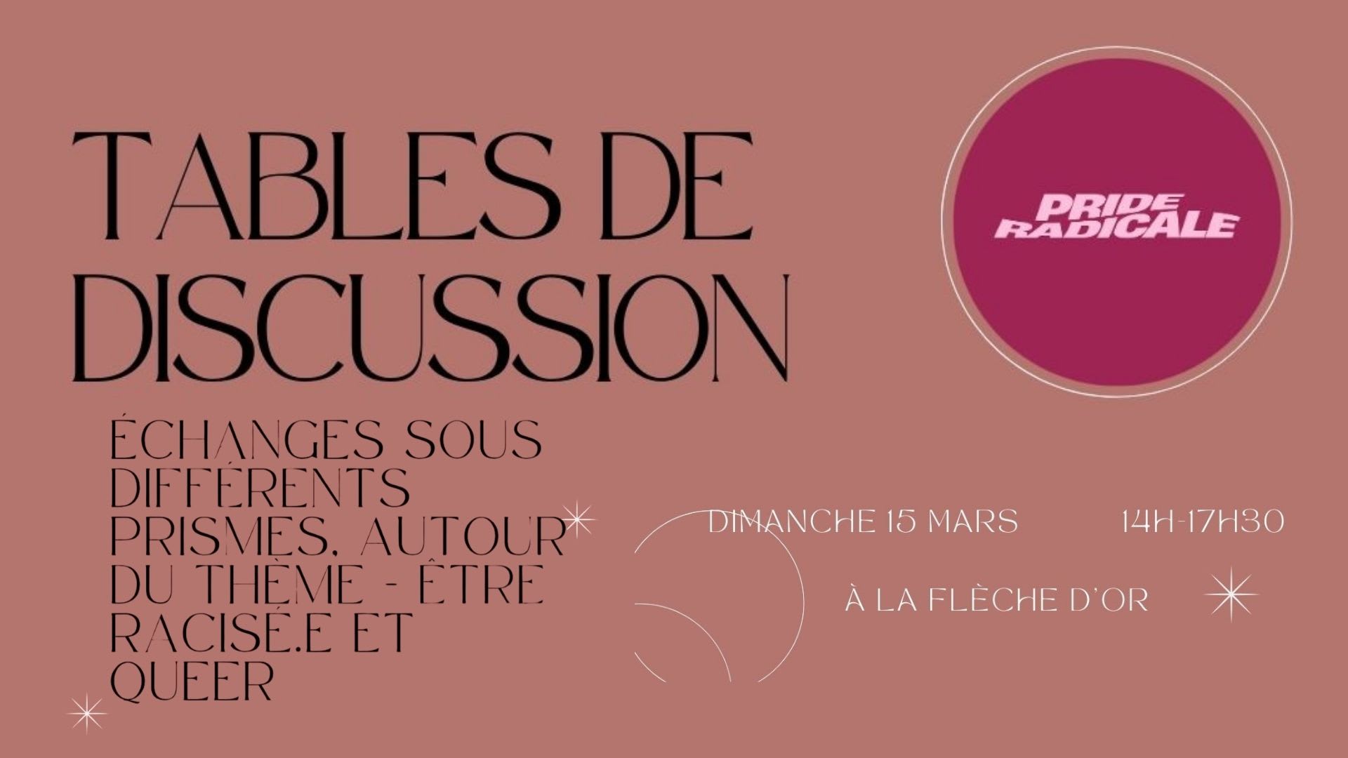 Pride Radicale - Tables De Discussion