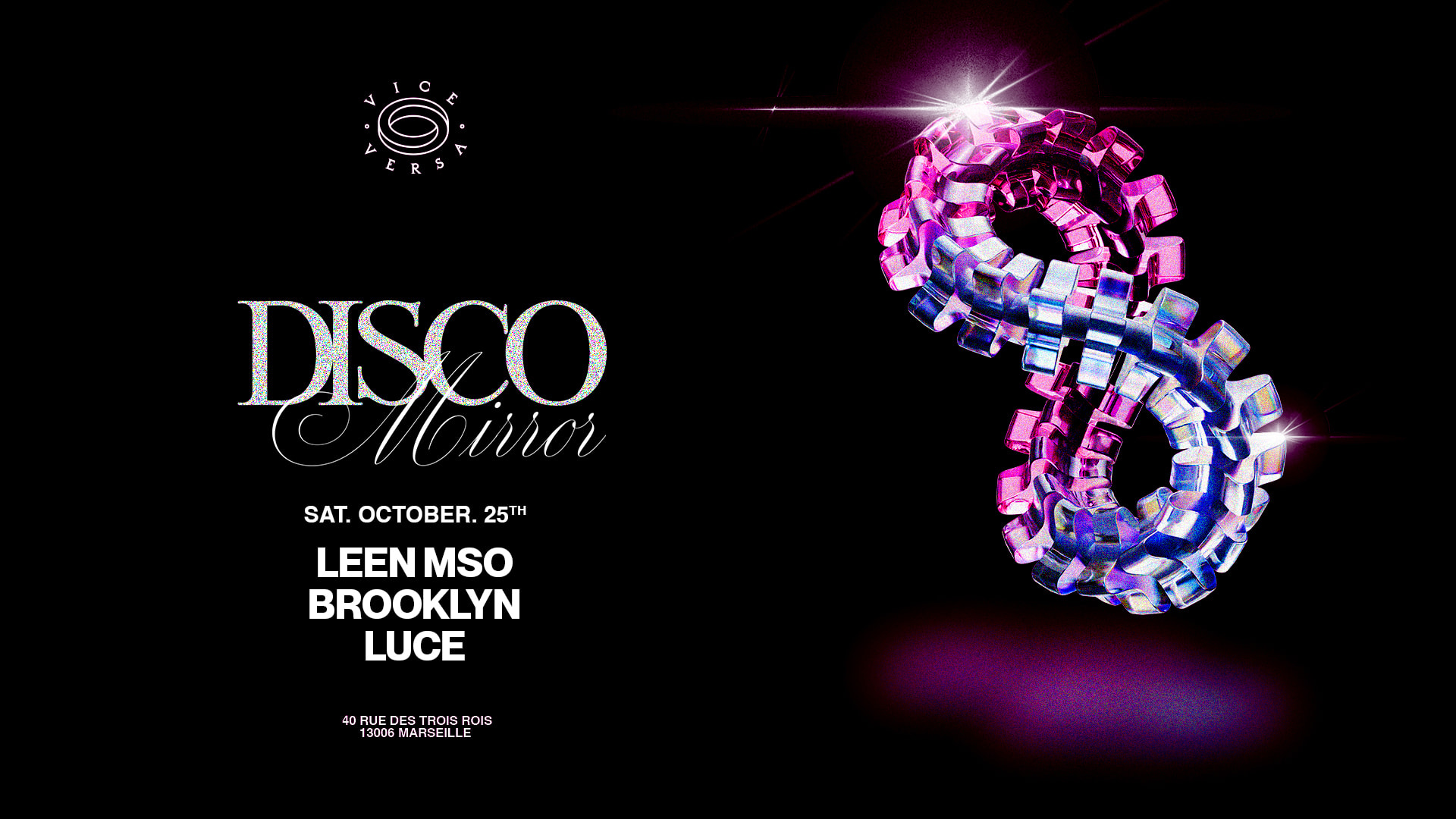 Disco Mirror : Leen Mso - Brooklyn - Luce