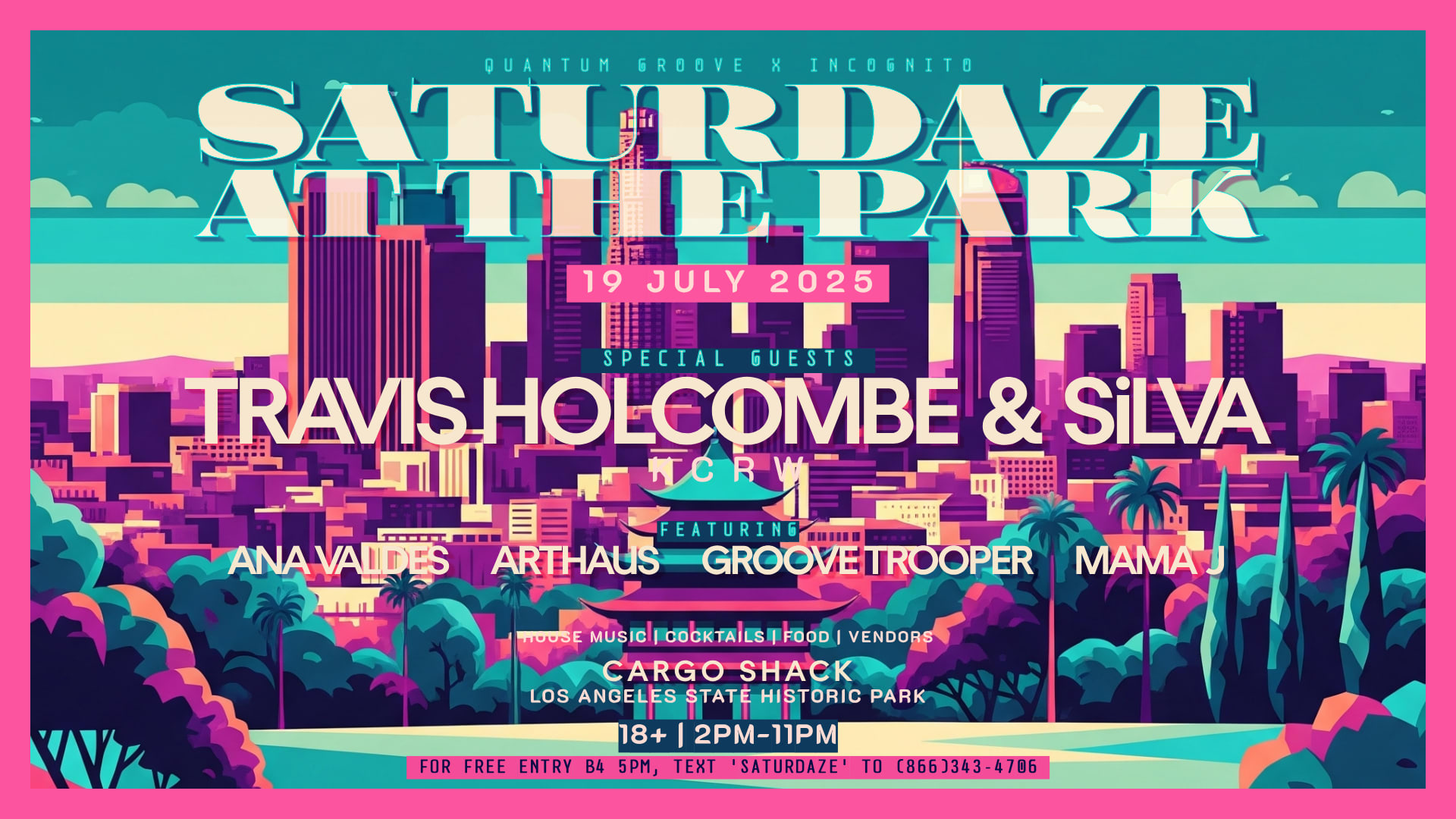 Saturdaze At The Park With Kcrw's Travis Holcombe & Silva