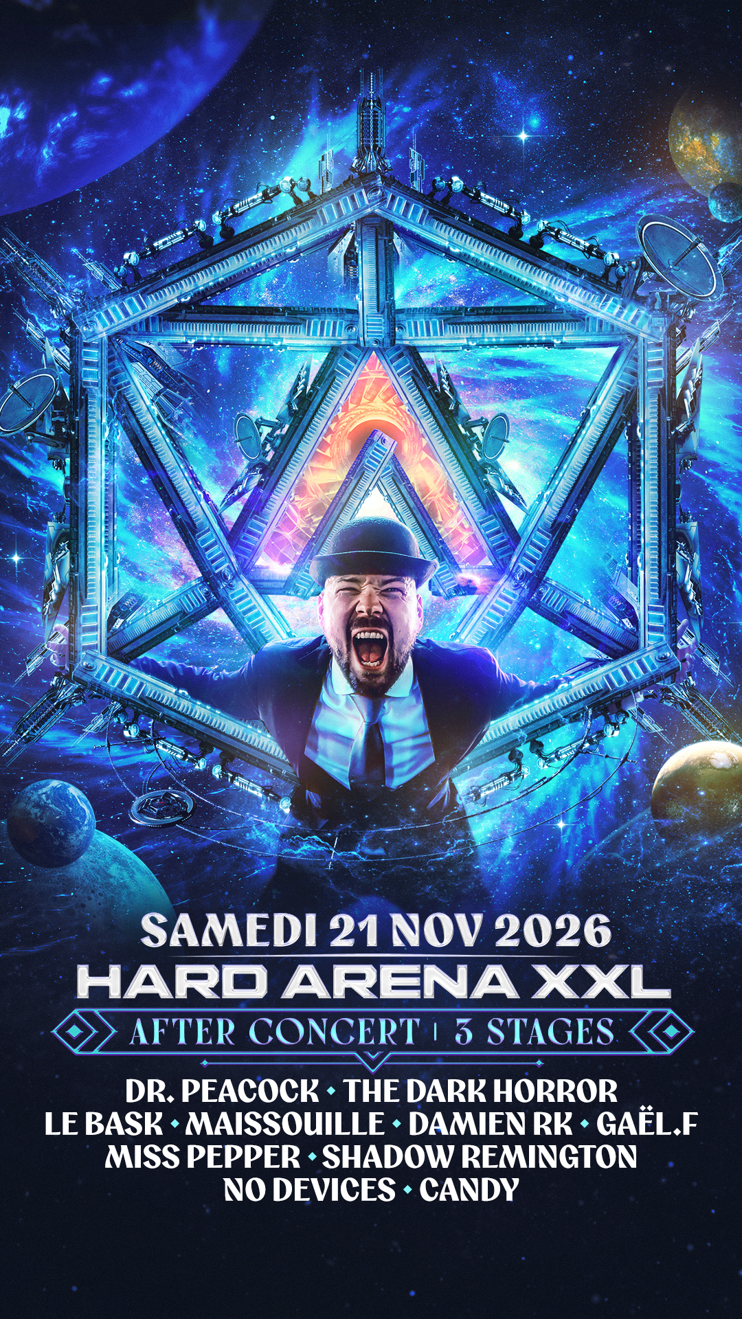 [Hard Arena Xxl] : 23h - 05h30, Après Le Concert, 3 Stages.