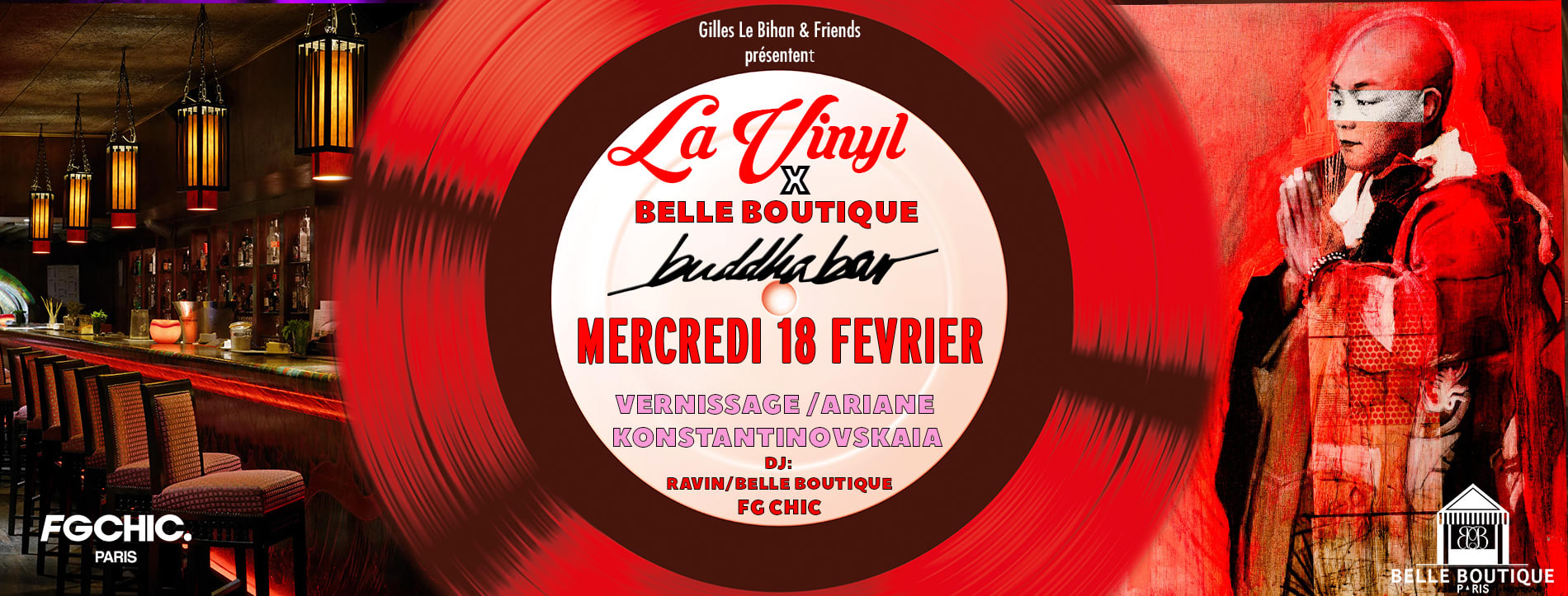La Vinyl X Belle Boutique Et Fg Chic Au Buddha Bar