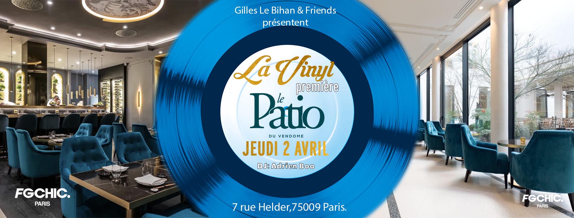 Première Vinyl Au Patio Du Vendome, Jeudi 2 Avril 19h