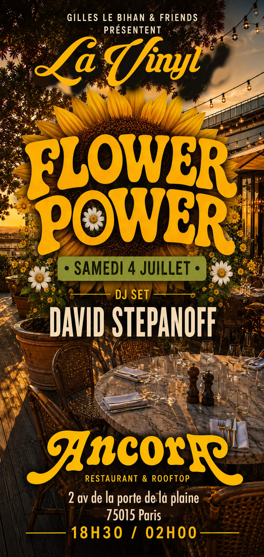 La Vinyl Sur Le Rooftop De L'ancora Samedi 4 Juillet