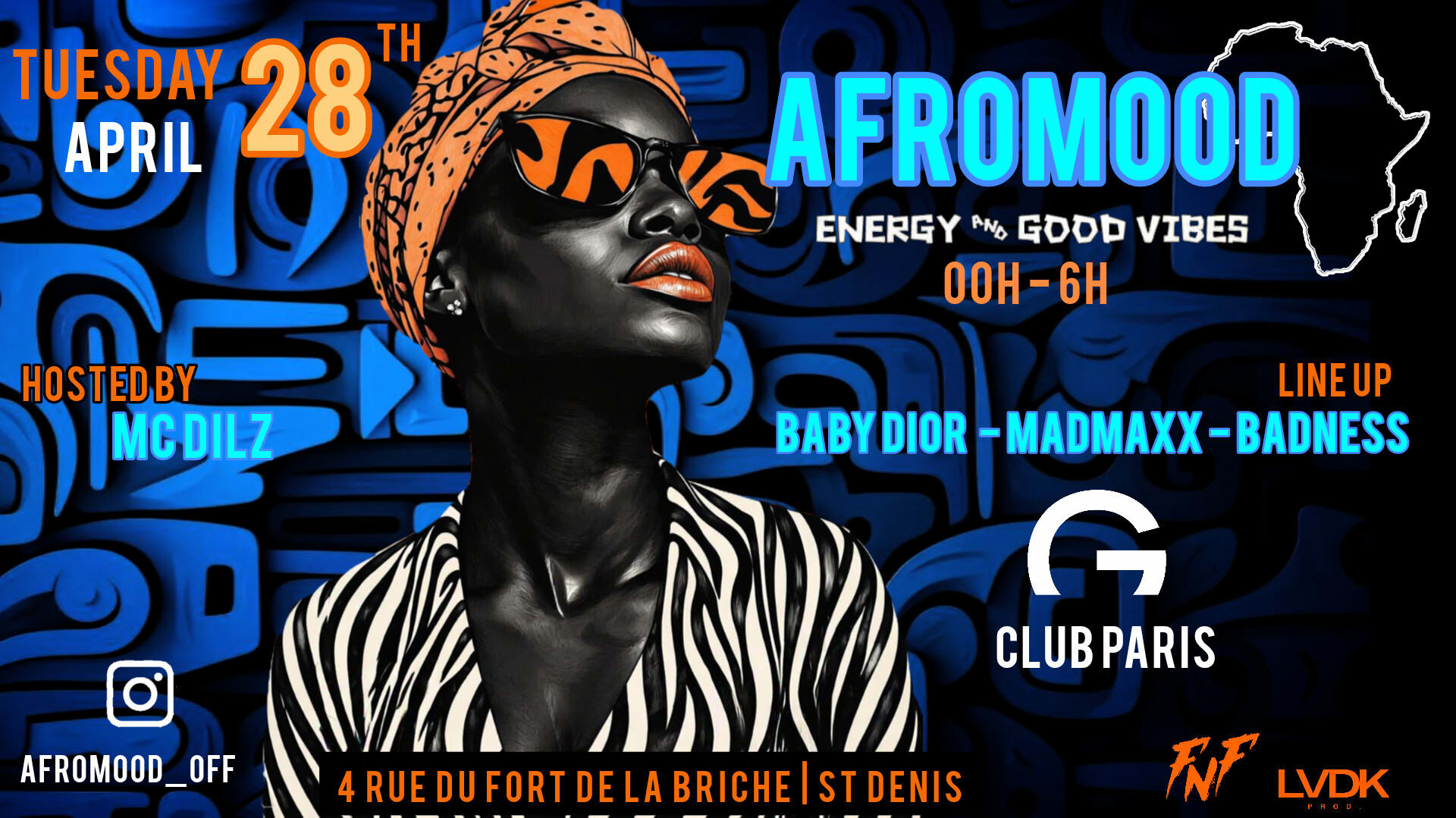 Afromood Come Back - Tuesday 28 April - G Club