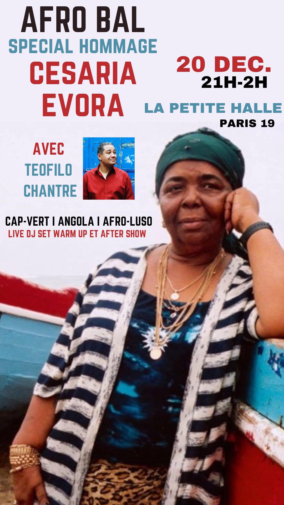 Afro Bal Hommage À Cesaria Evora À La Petite Halle Villette