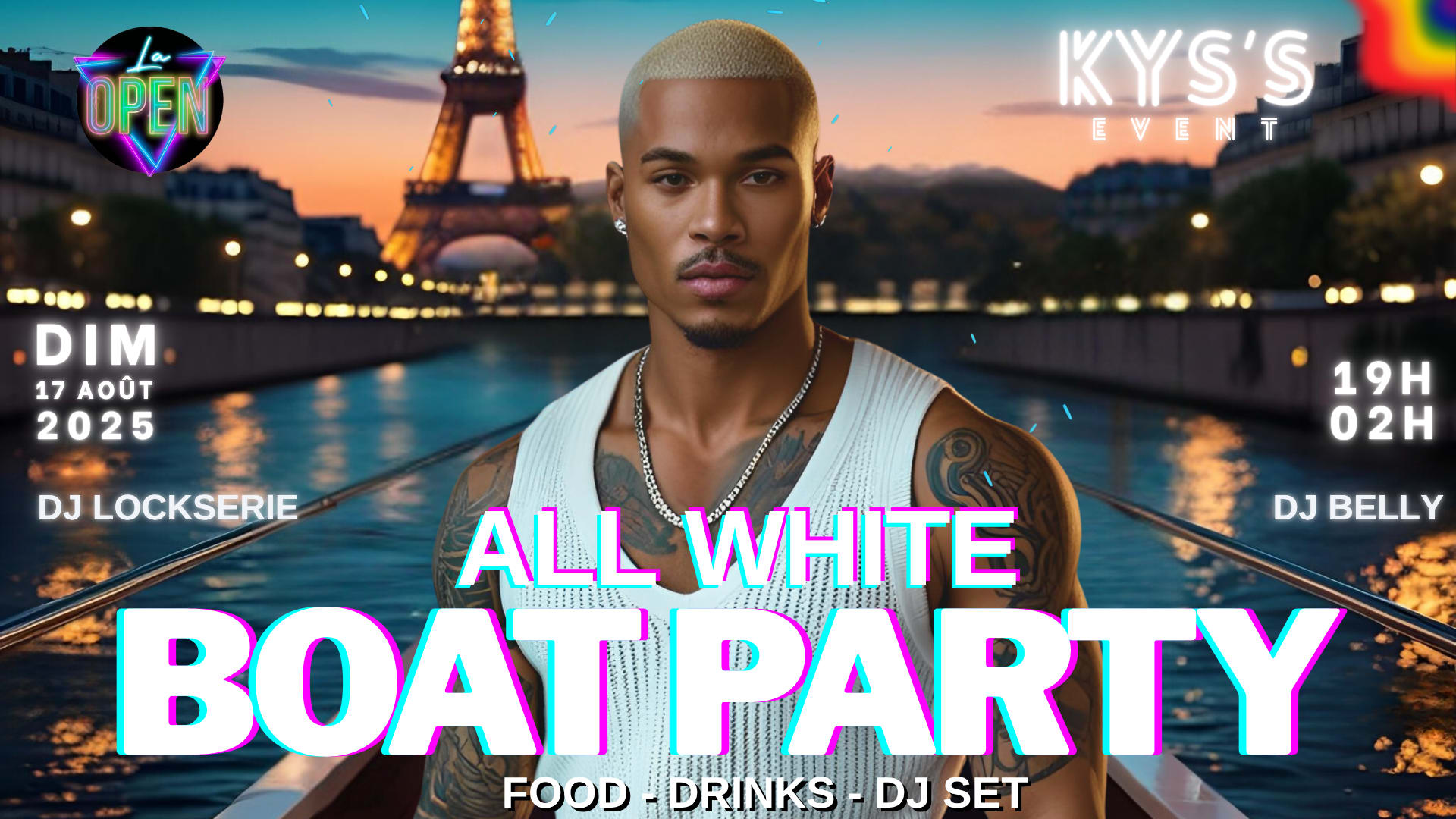 Boat Party Paris - All White Edition