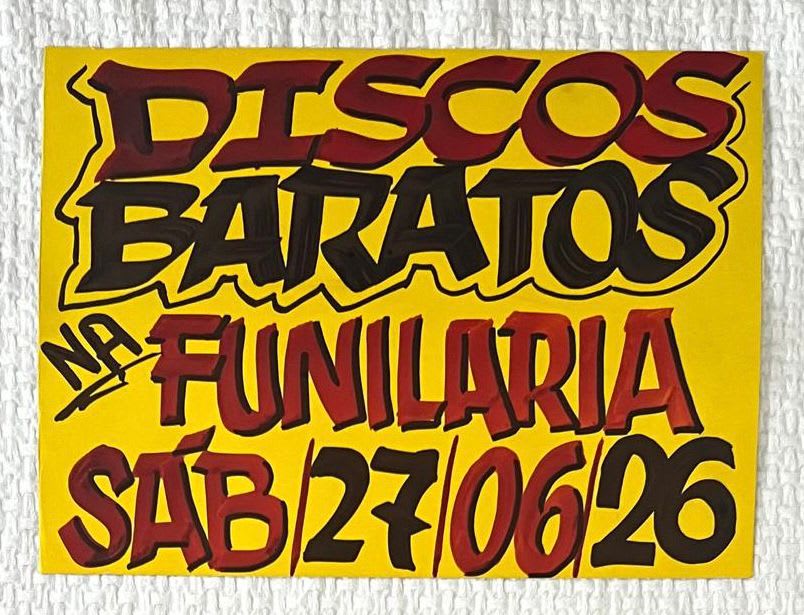 Discos Baratos Na Funilaria - Sábado - 27/06