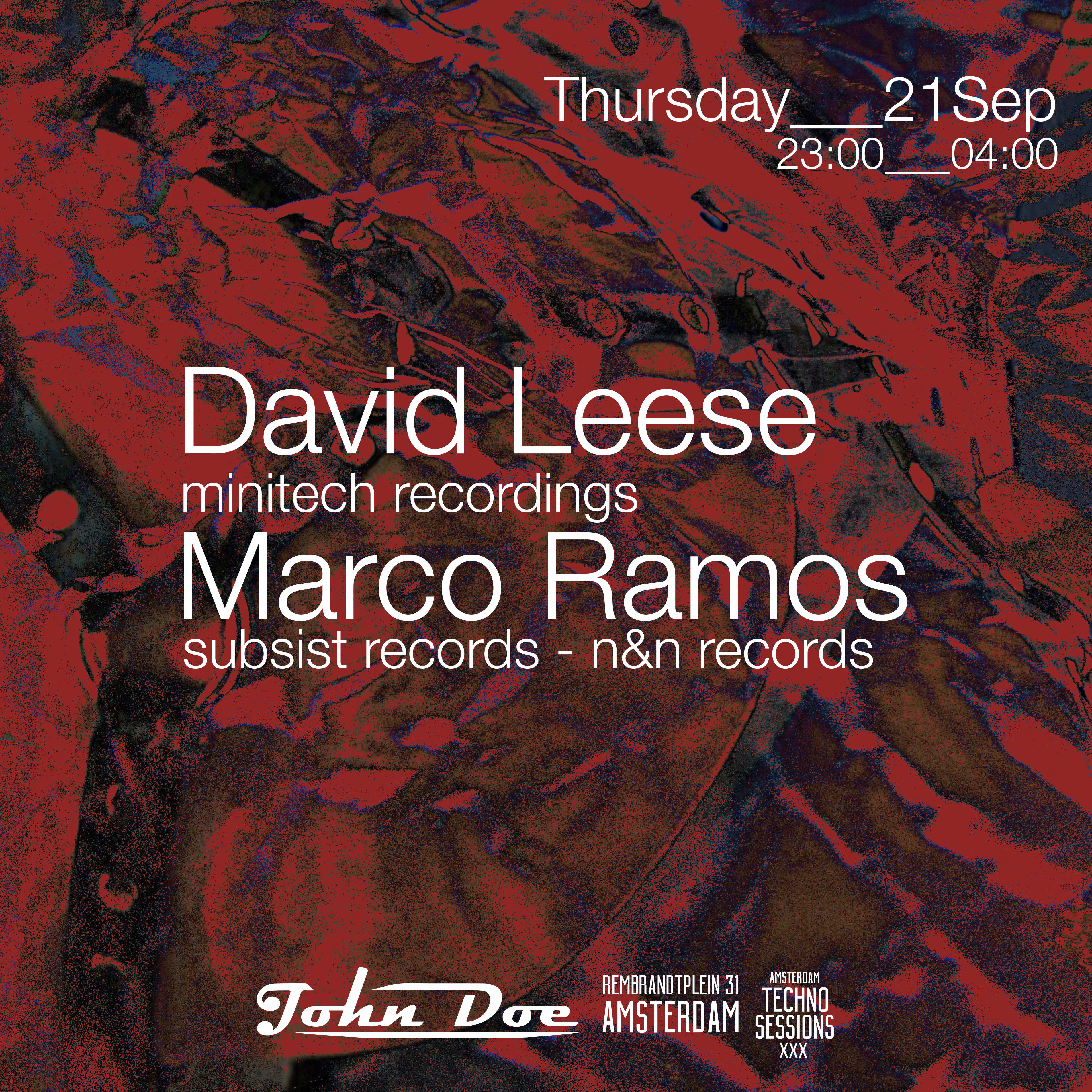 Amsterdam Techno Sessions W/ David Leese & Marco Ramos