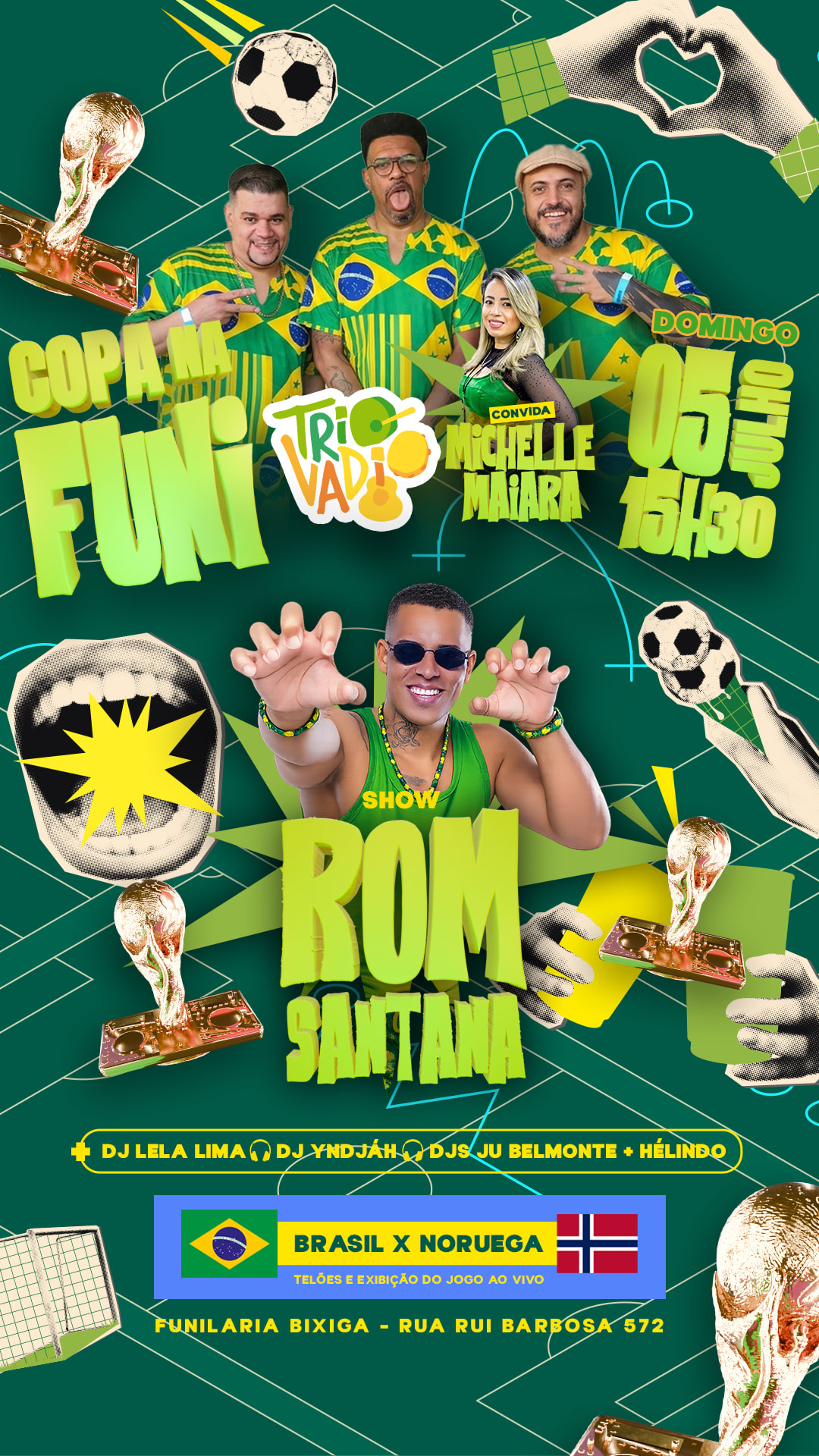 Copa Na Funilaria Com Trio Vadio + Show Rom Santana - Dom