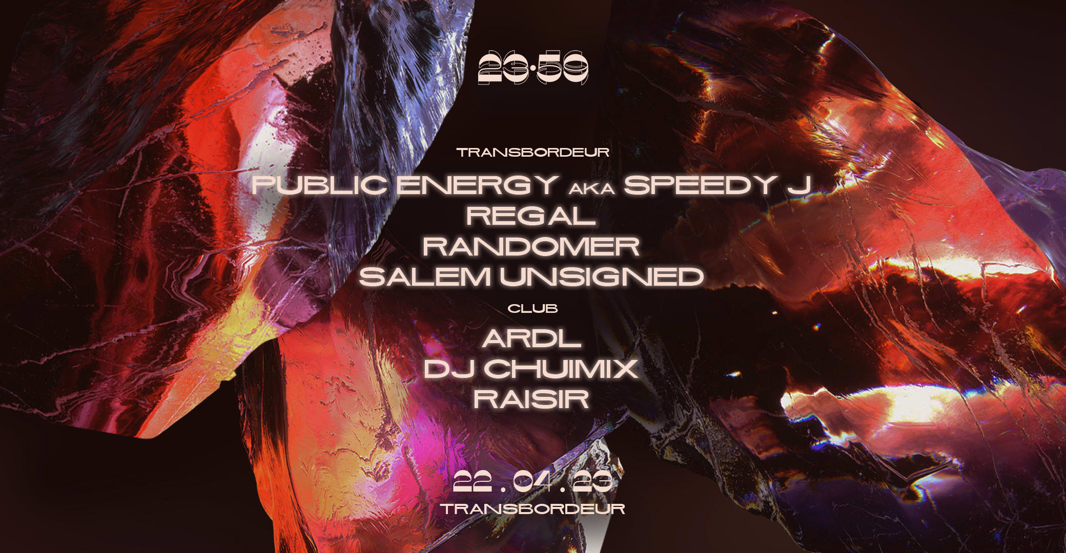 23:59 – Public Energy Aka Speedy J, Regal, Randomer & More