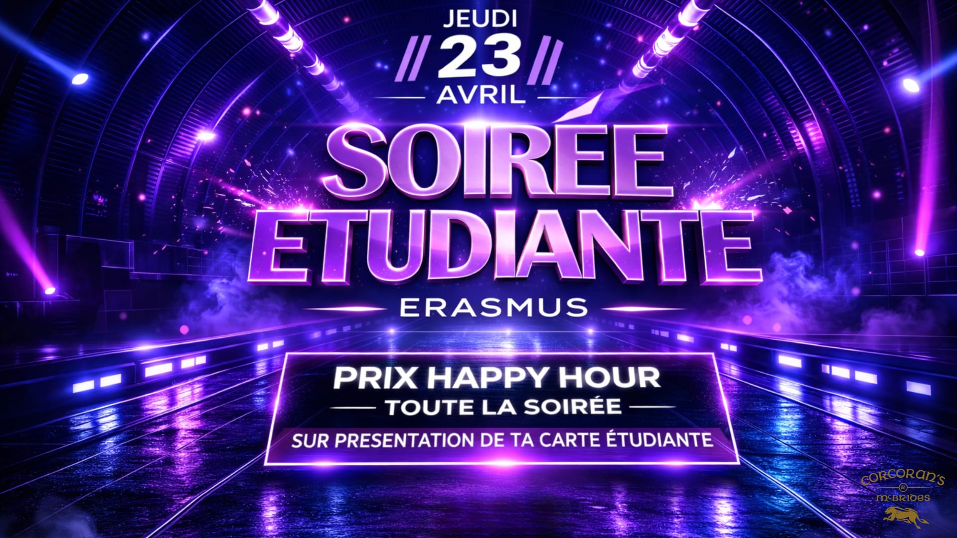 Soirée Étudiante — Erasmus - 23.04