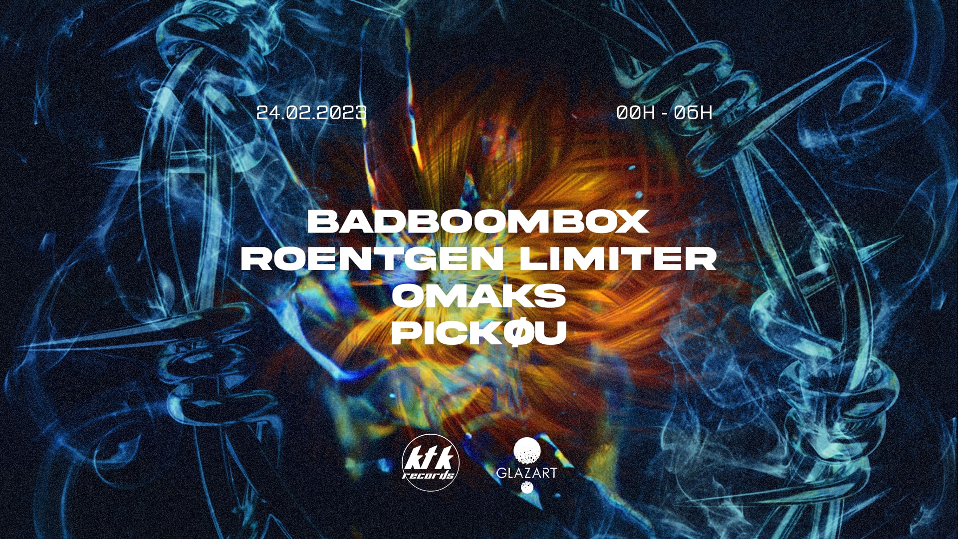 Ktk Records X Glazart : Badboombox, Roentgen Limiter & More