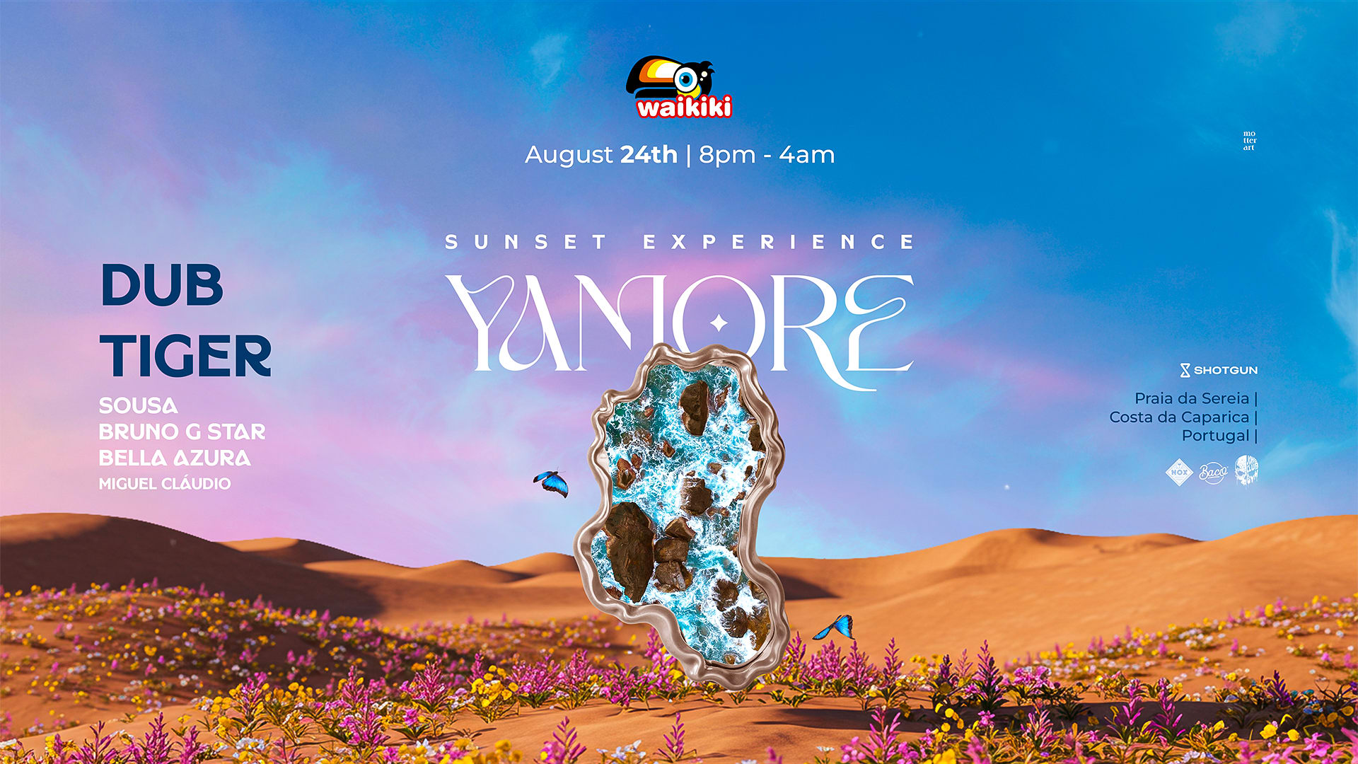 Yamore X Waikiki August 24th Sunset Experience W/ Dub Tiger