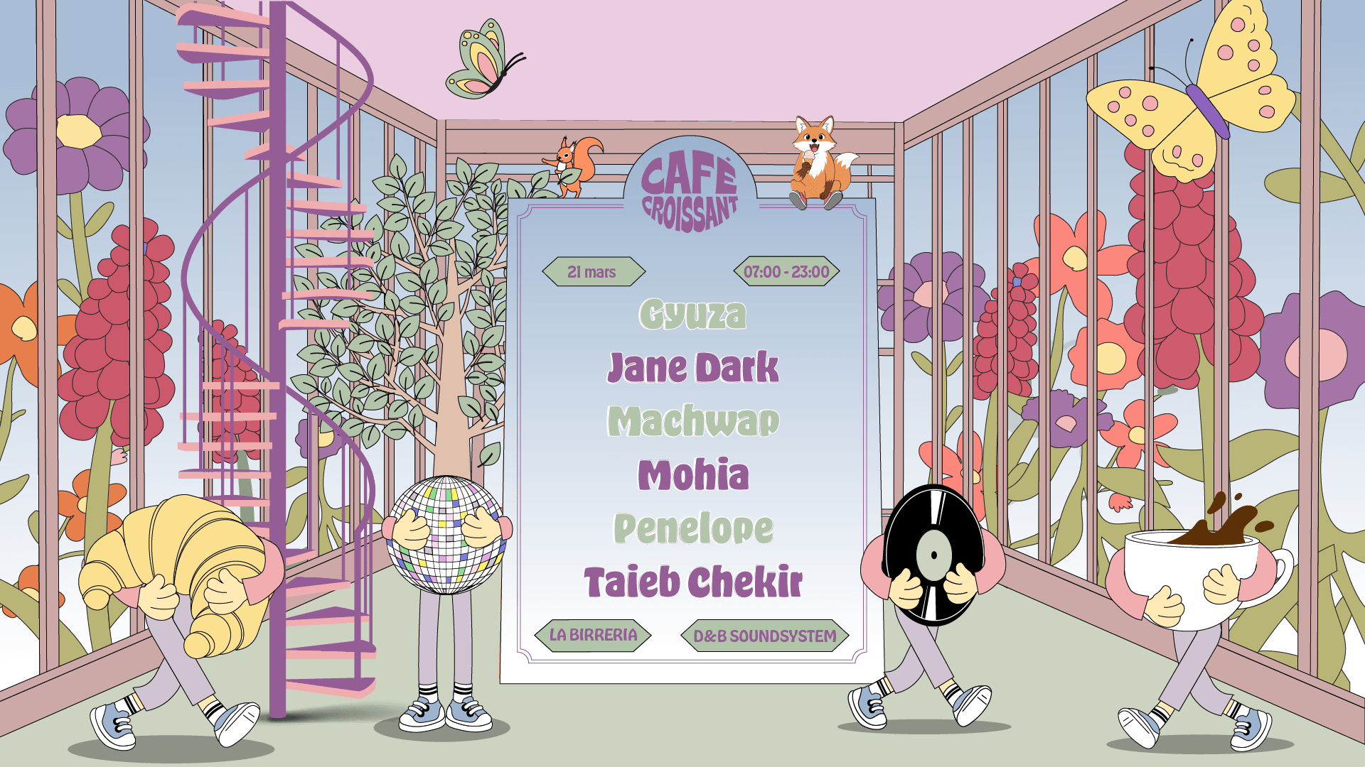 Café Croissant - Spring Frequencies : Penelope, Gyuza & More