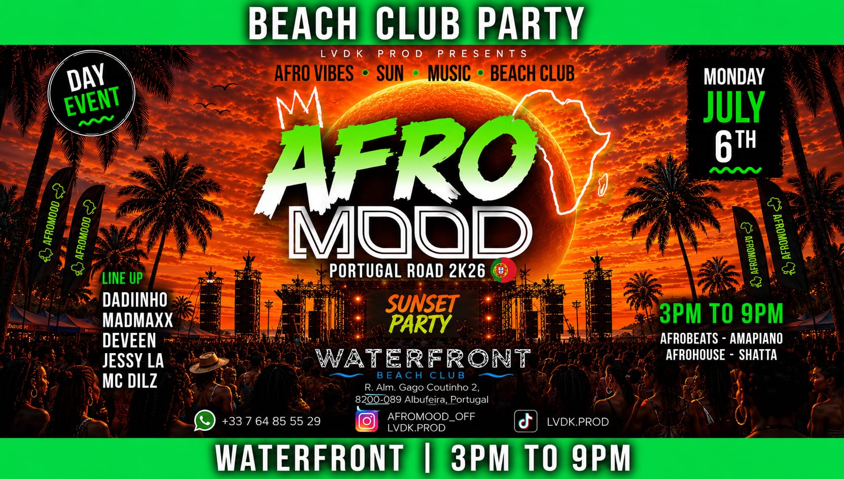 Afromood - Beach Club Party X Water Front - Day Event