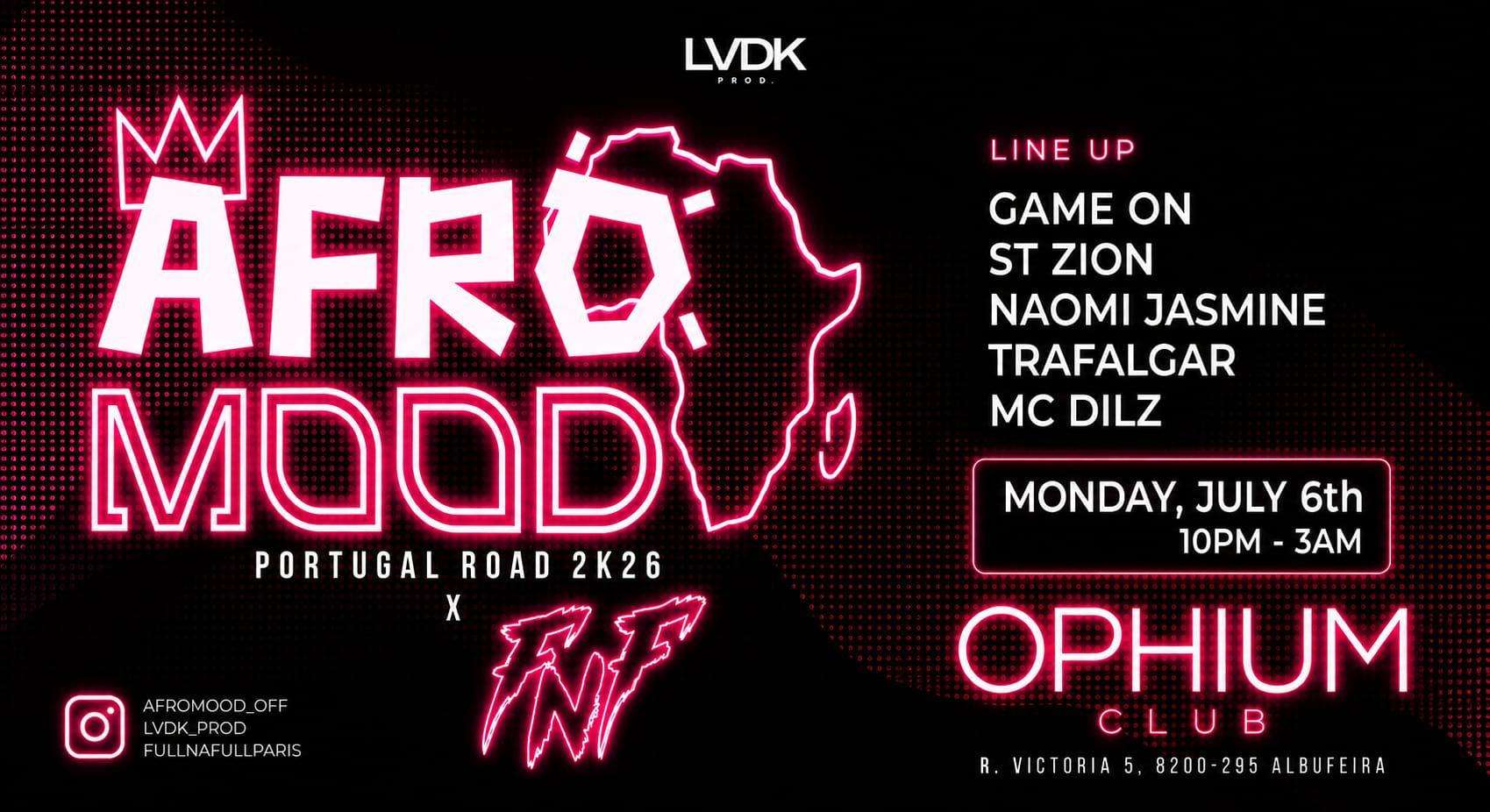 Afromood - Monday 6th July - Ophium - Albufeira N