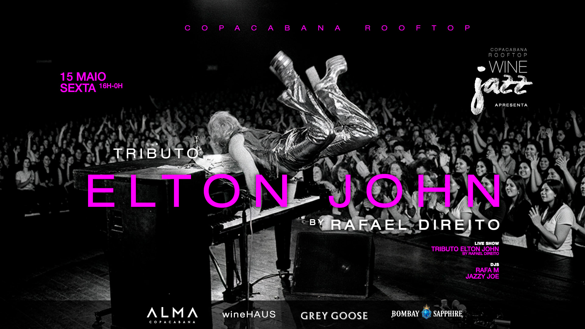15/05 | Elton John Tribute | Copacabana Rooftop Winejazz