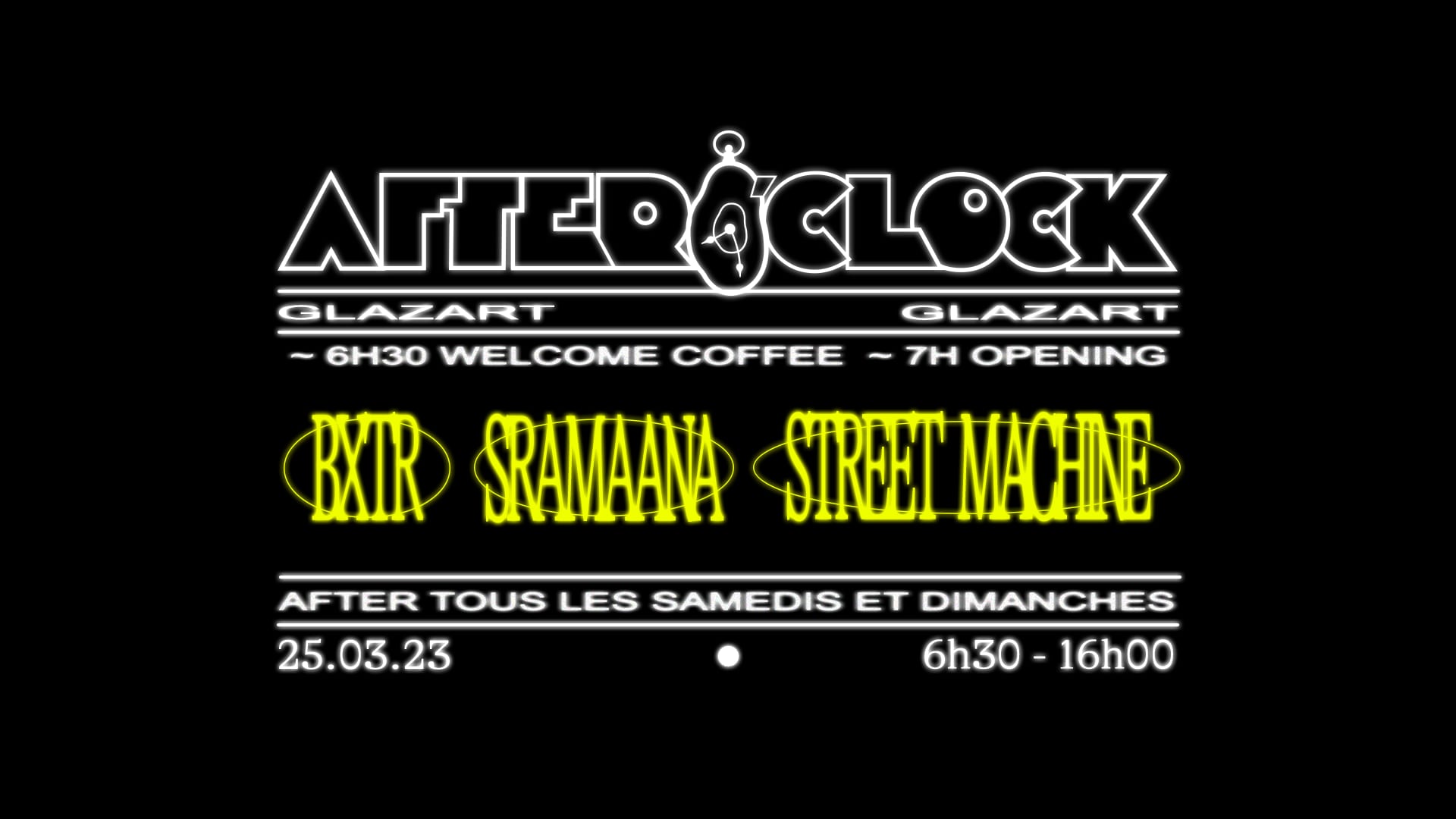After O'clock : , Sramaana, Street Machine, Bxtr