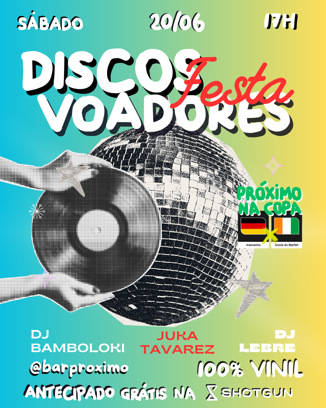 Festa Discos Voadores - Karaokê, Jam, Pista Vc Dj