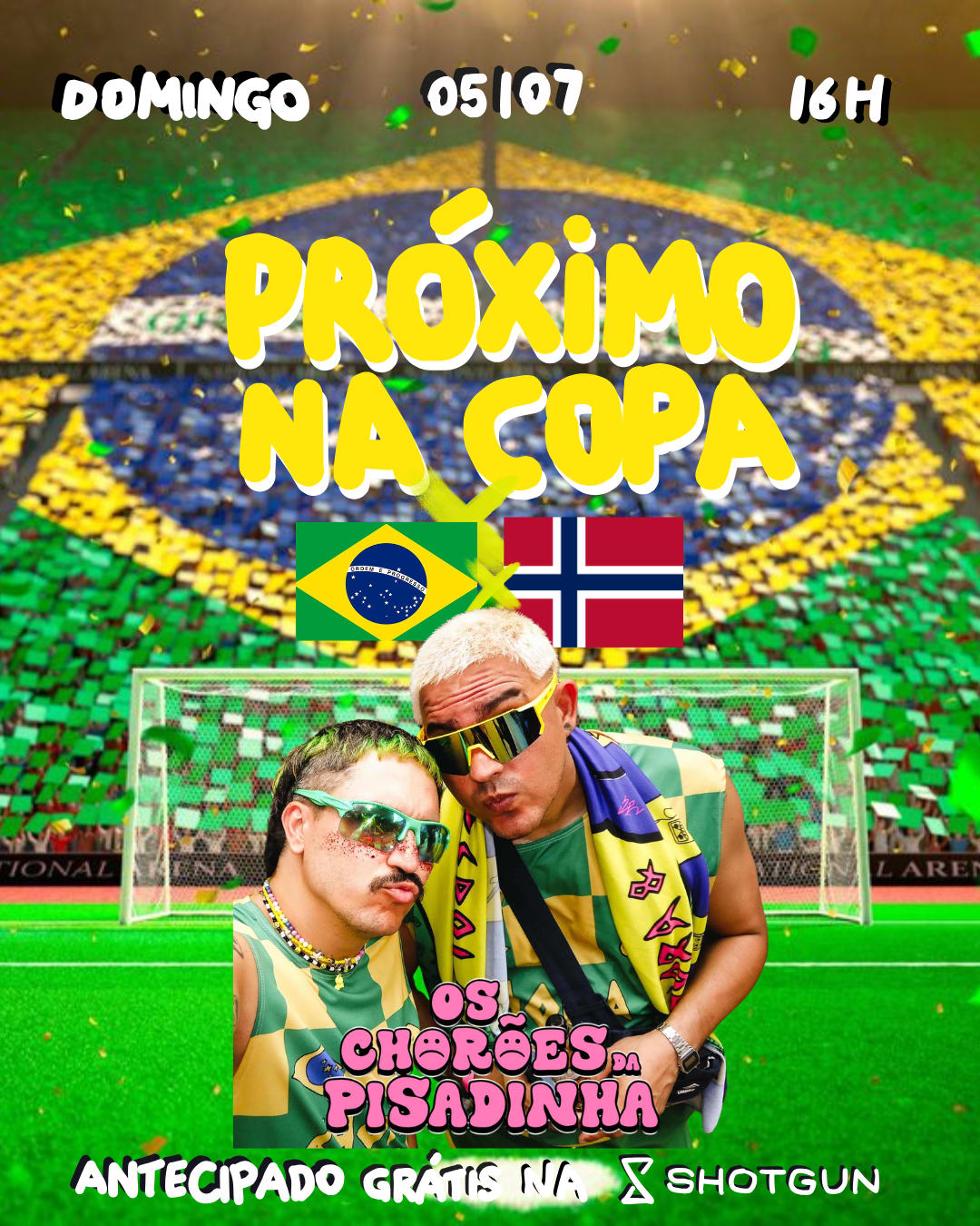 Jogo Brasil + Chorões Da Pisadinha - Karaokê, Jam, Pista