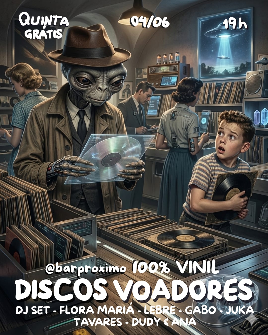 Festa Discos Voadores - Karaokê, Jam, Pista Vc Dj Vc