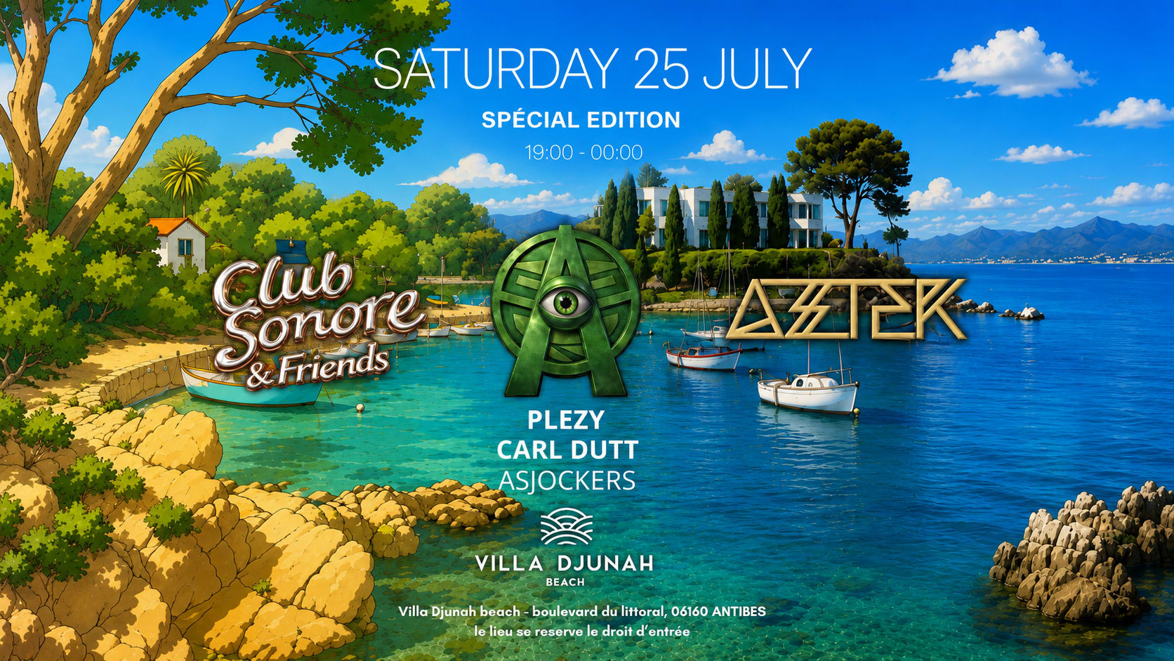 Aztek X Club Sonore "Edition 5" - Villa Djunah Beach - 25.07