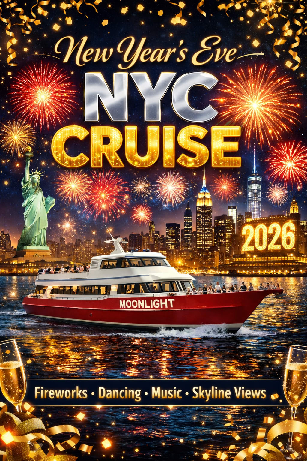 New Years Eve Fireworks Cruise 2026