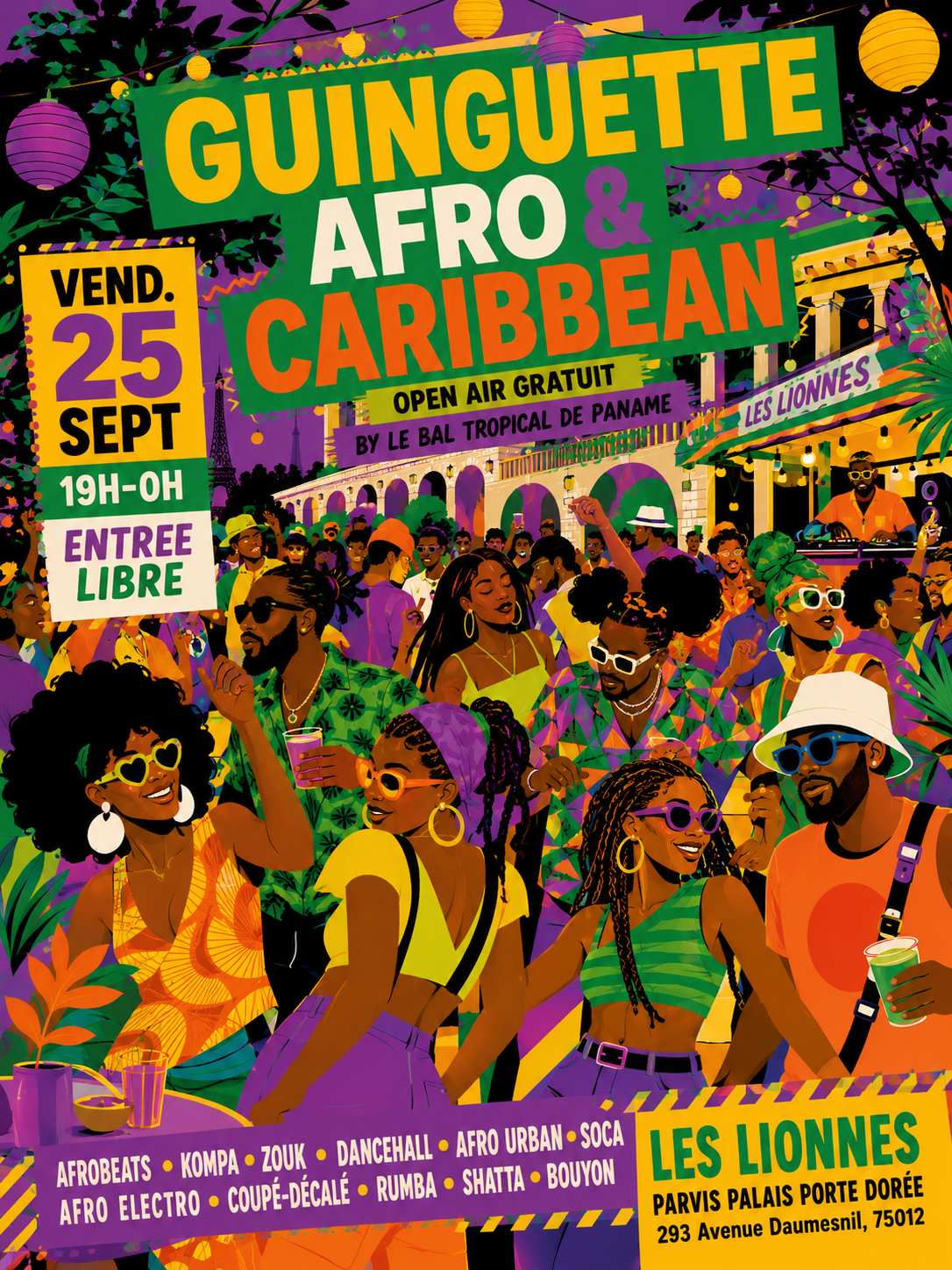Guinguette Afro & Caribbean - Sunset Open Air Gratuit !