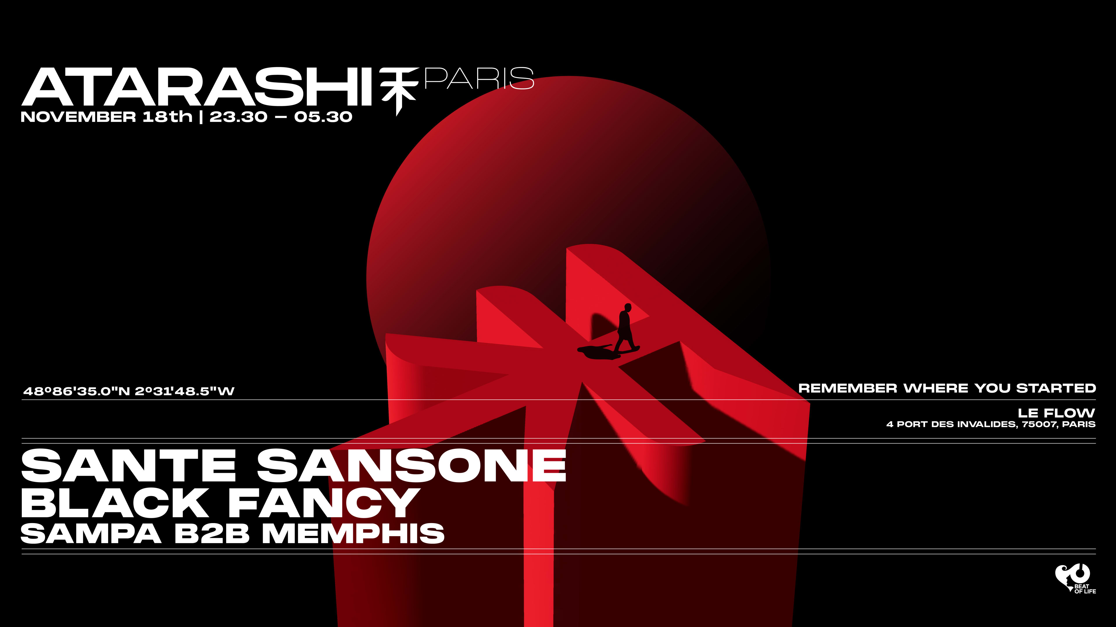 Atarashi XIII: Sante Sansone, Black Fancy, Sampa & Memphis