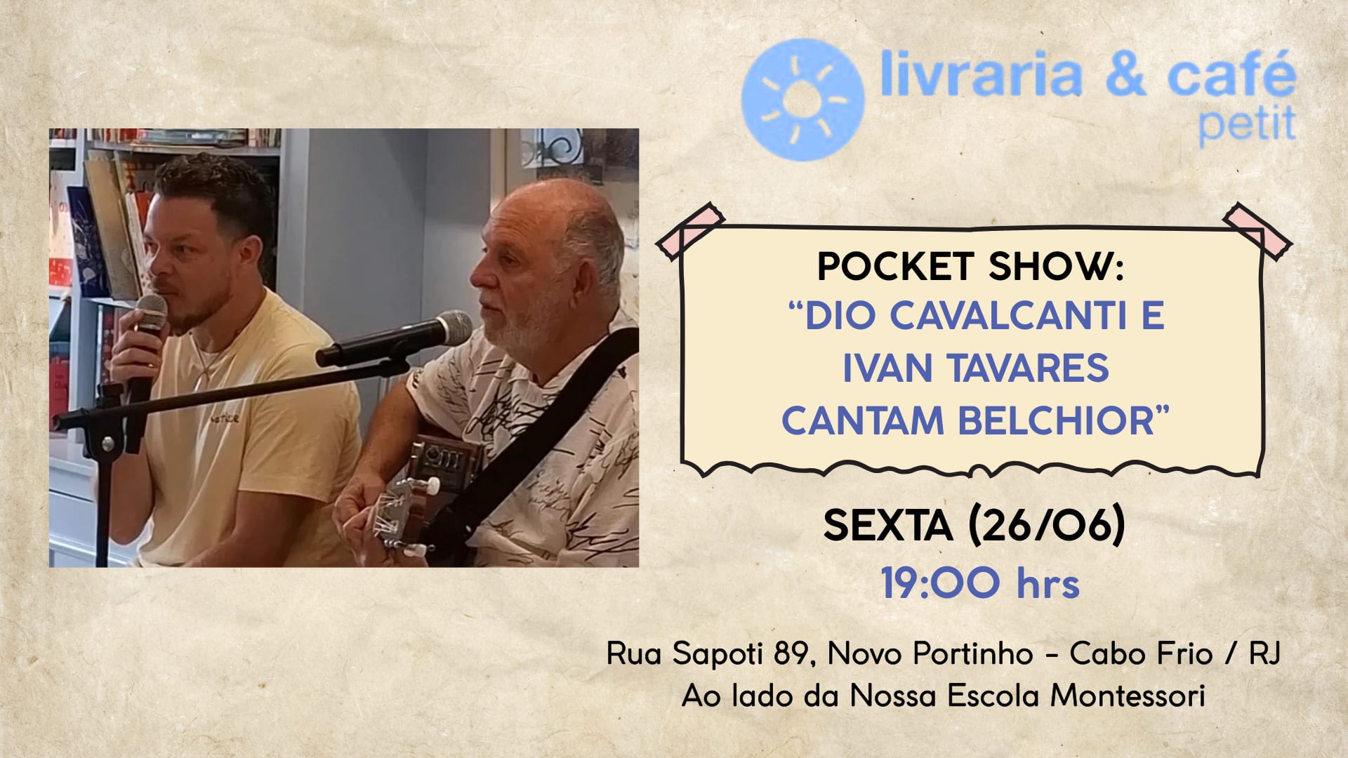 Pocket Show: "Dio Cavalcanti E Ivan Tavares Cantam Belchior"