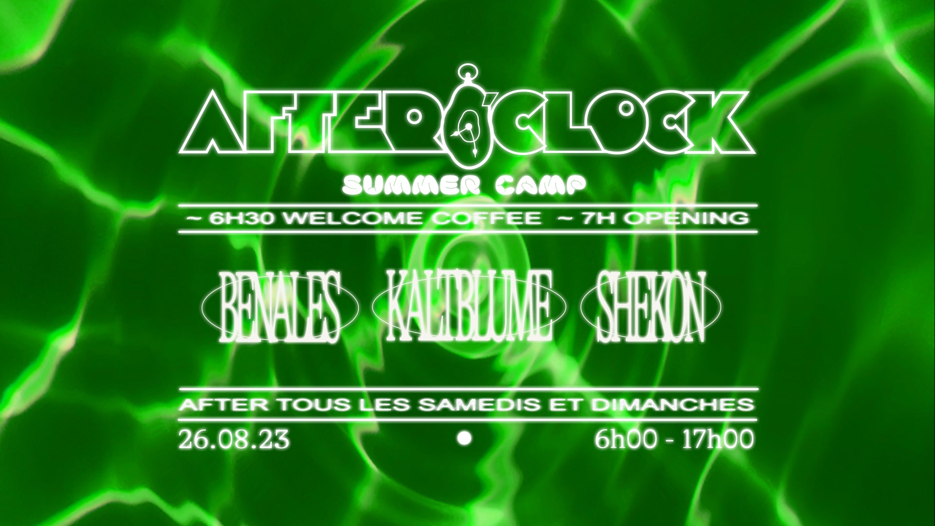 After O'clock : Kaltblume, Shekon, Benales