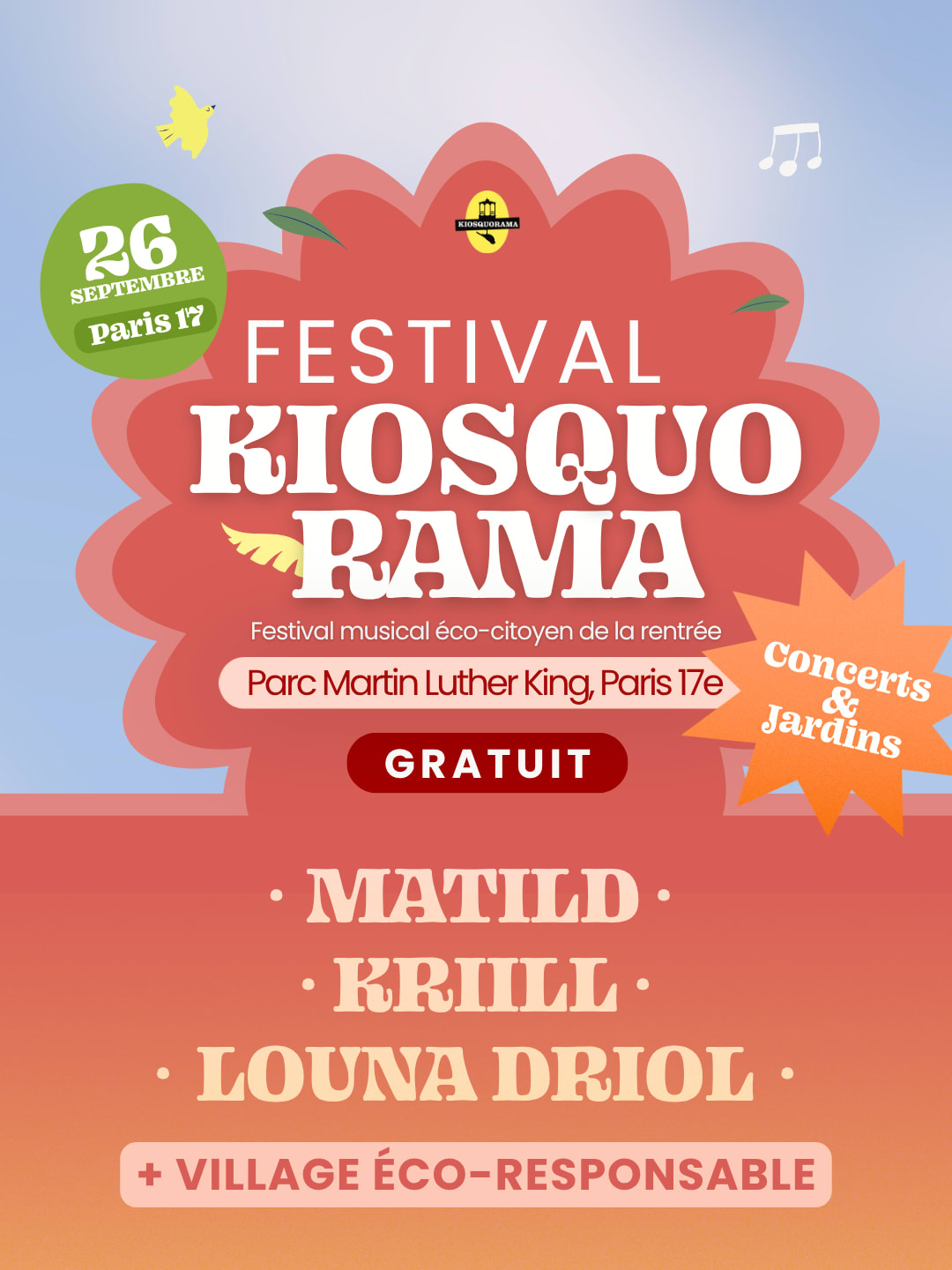 Festival Kiosquorama : Édition 2026 — 26/09