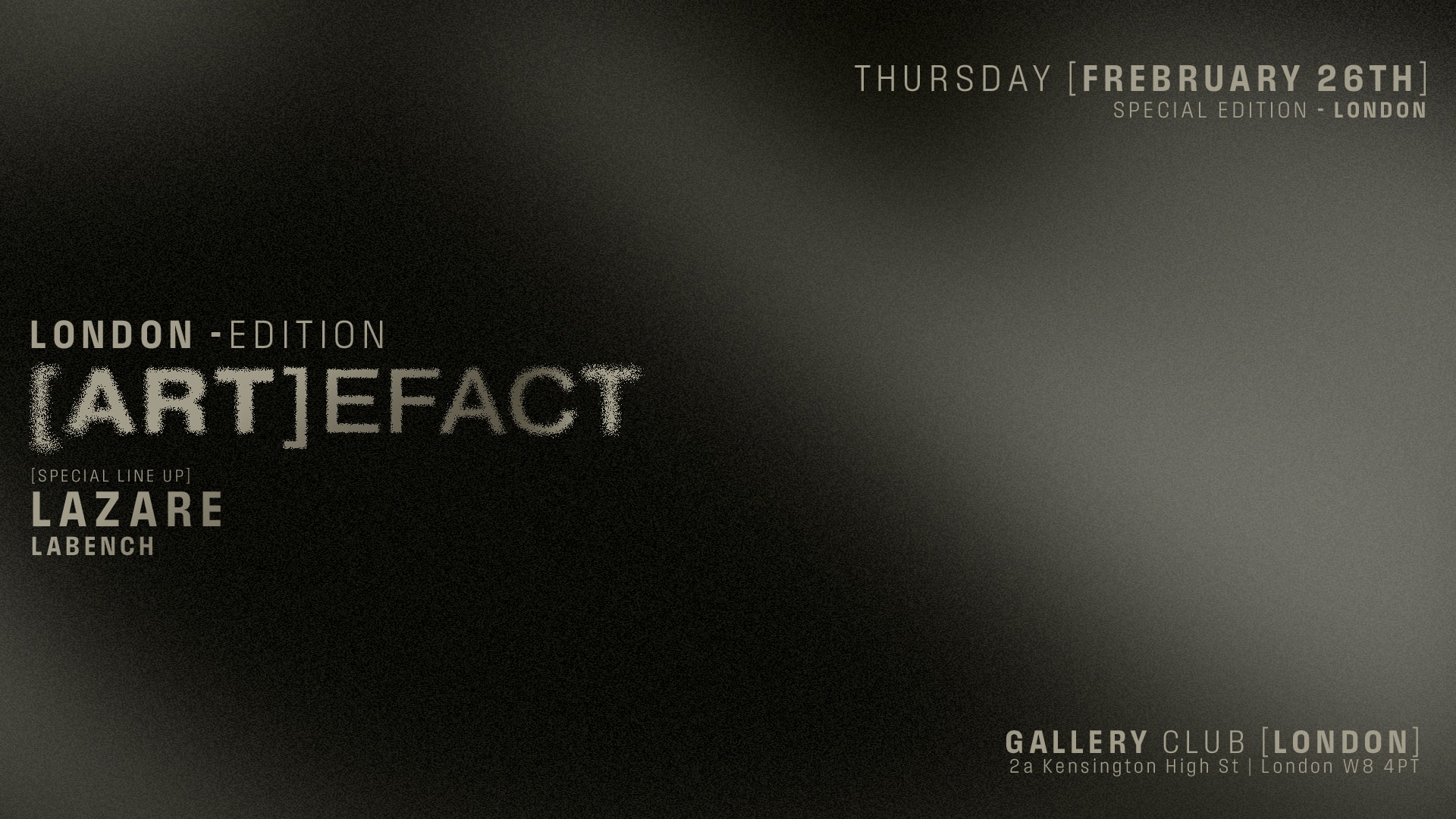 Artefact: Lazare, Labench (Gallery Club)