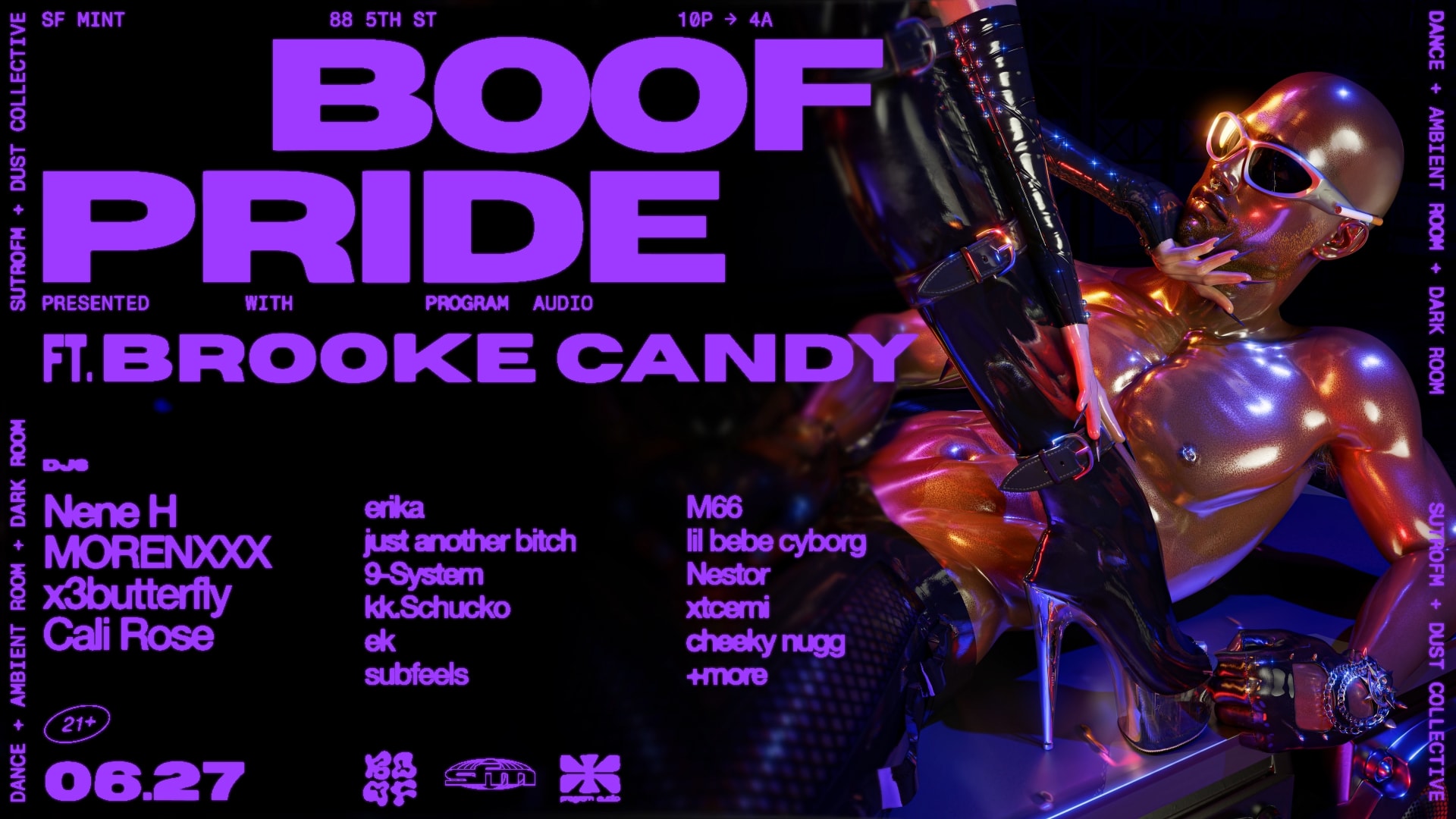 Boof Pride @ Sf Mint Ft. Brooke Candy (W/ Program + Sutrofm)