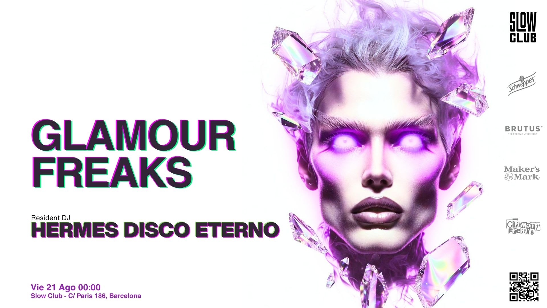 Glamour Freaks: Hermes Disco Eterno | [Drink Included]