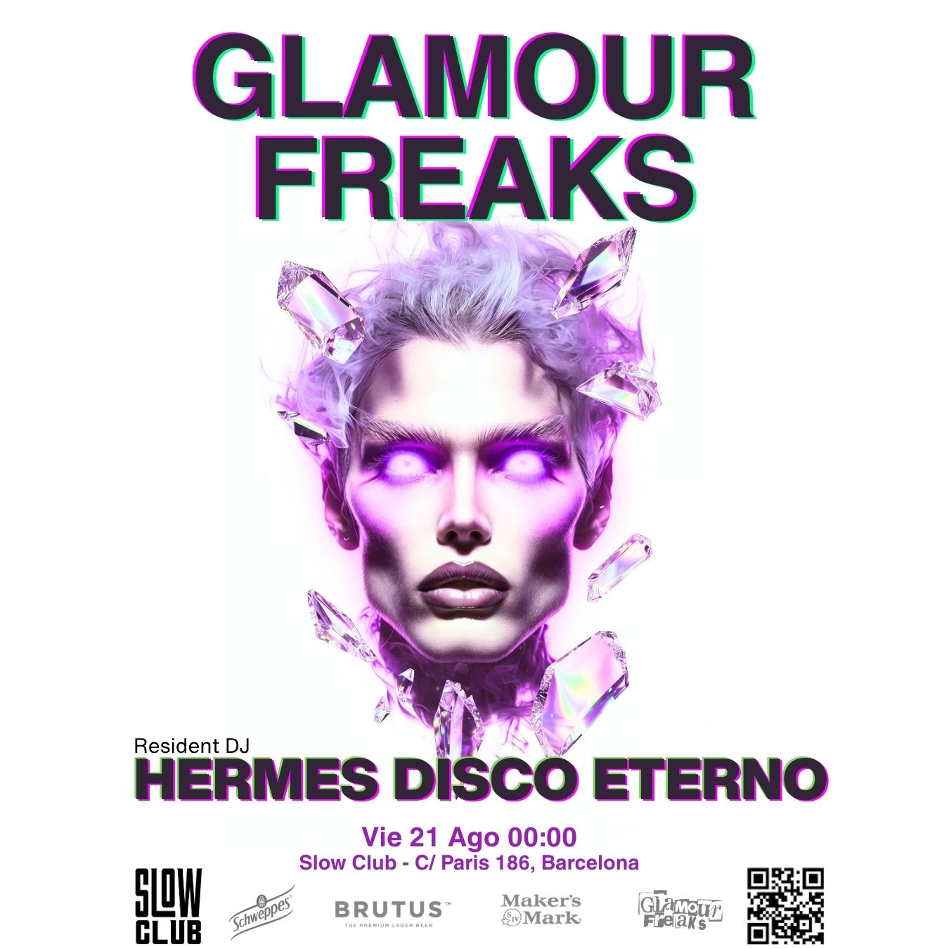 Glamour Freaks: Hermes Disco Eterno | [Drink Included]