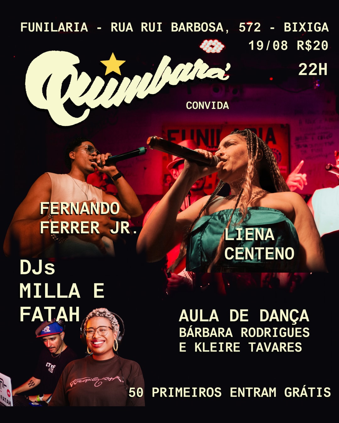 Quarta Latina Com Banda Quimbará Na Funilaria - 19/8