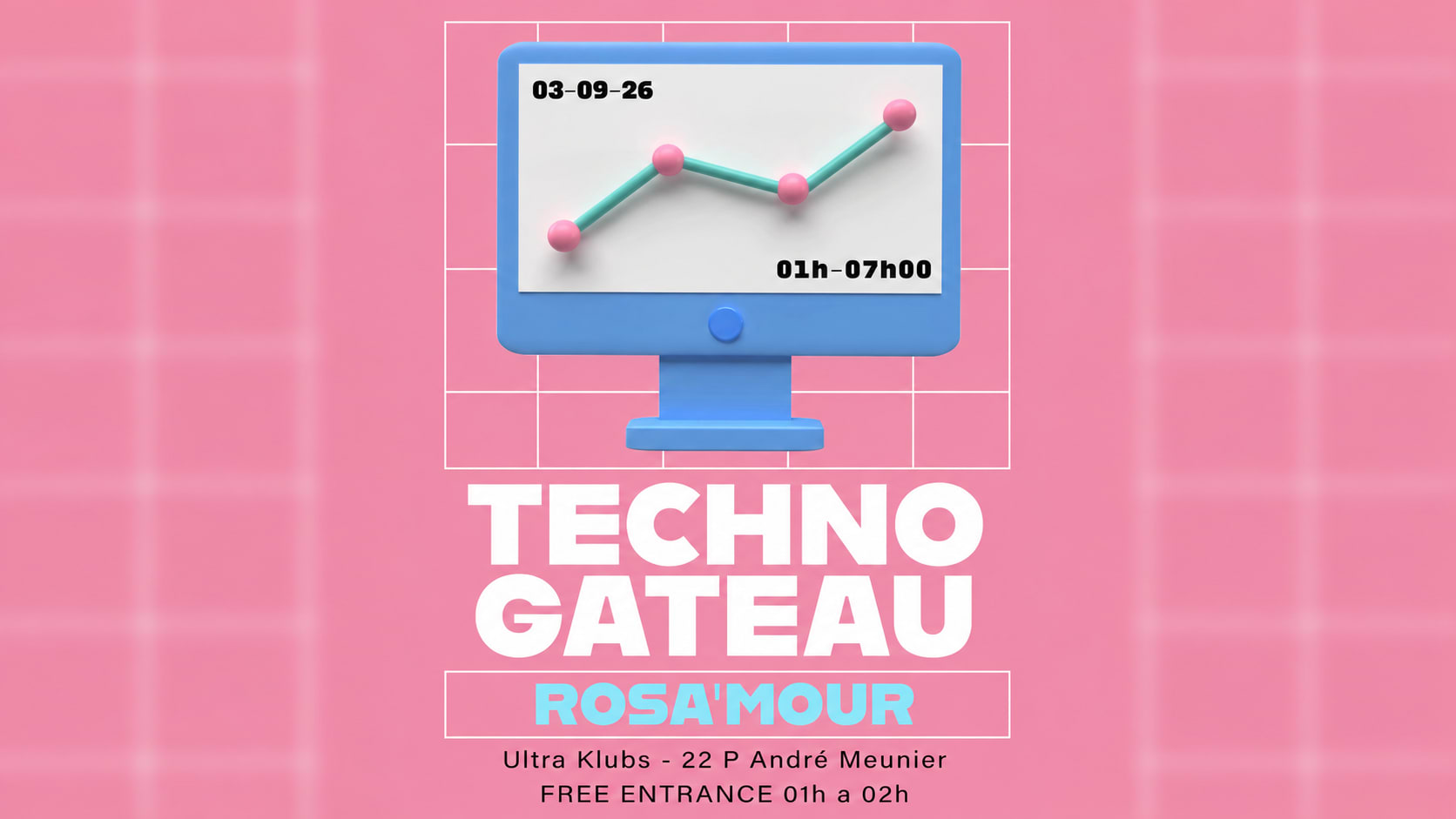 Acid Techno Gateau / Rosa’Mour All Night Long - Ultra Klubs