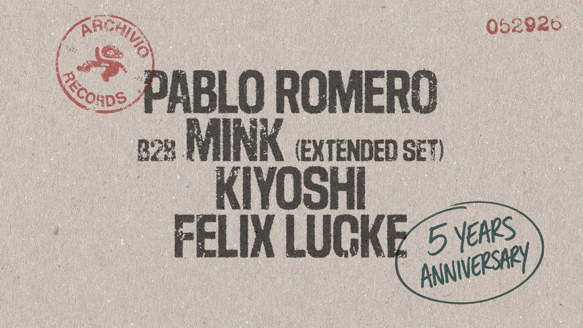 5 Years Of Archivio Records