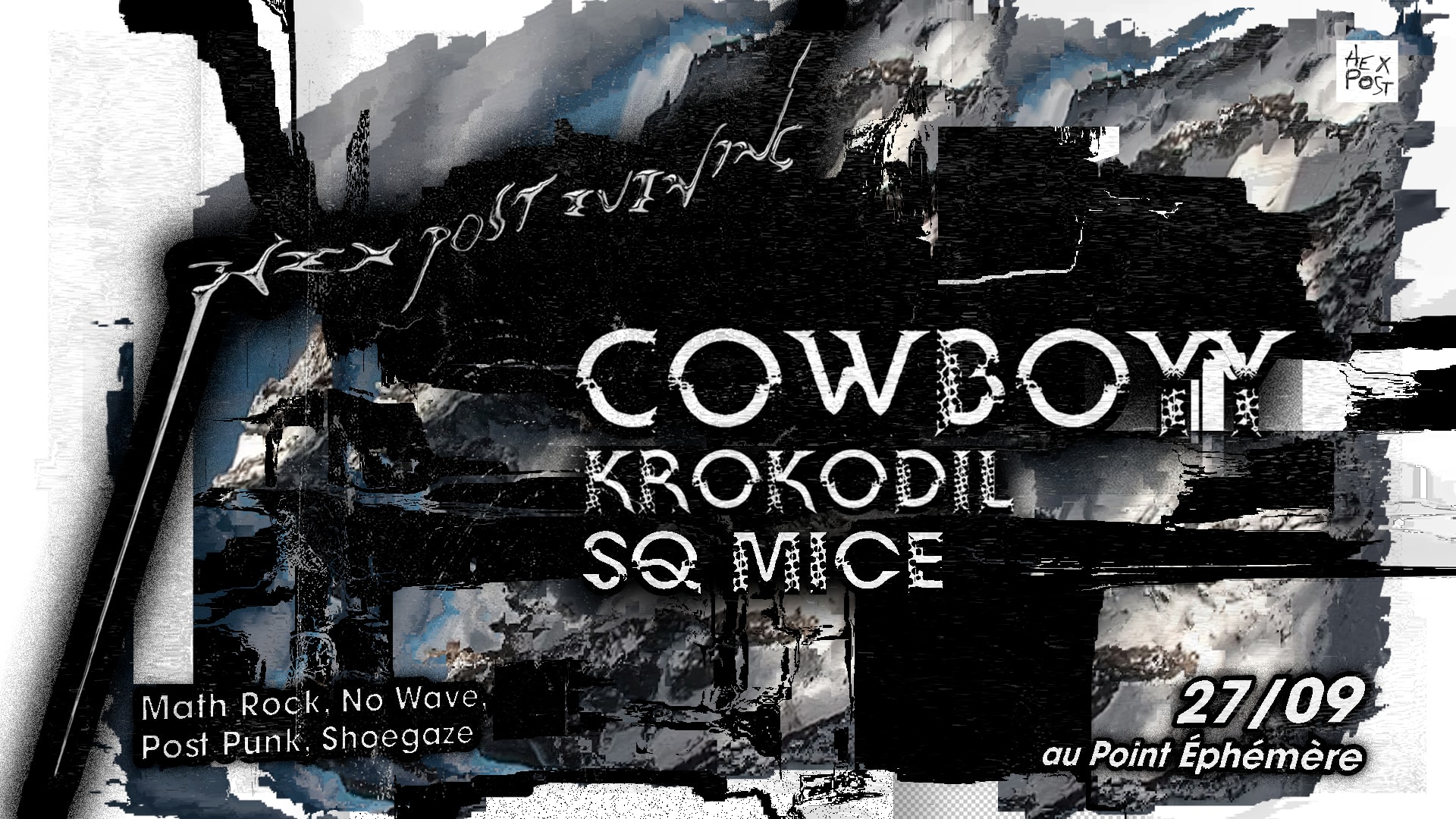 Cowboyy + Krokodil + Sq Mice - Paris Point Éphémère